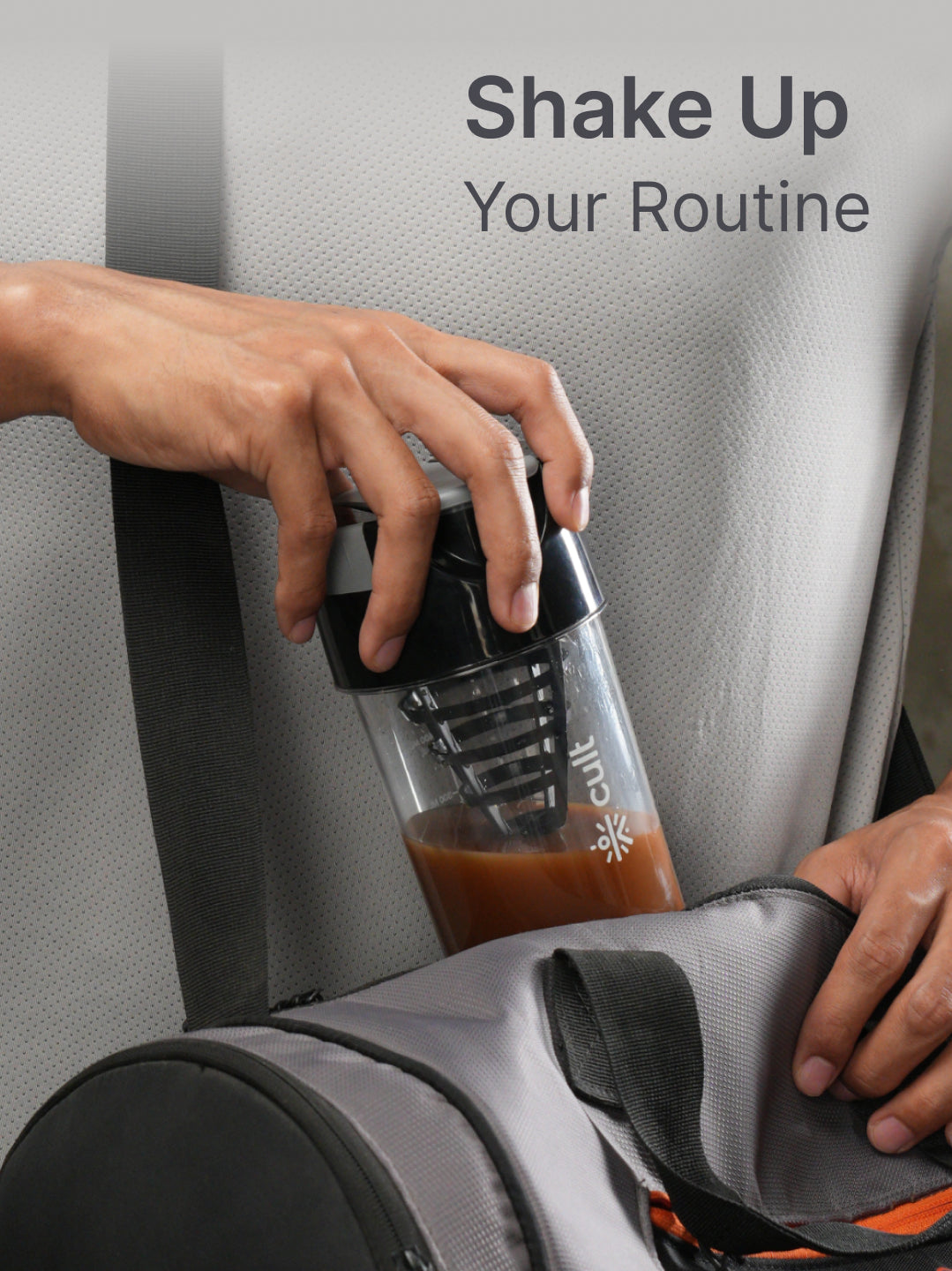 cult Cyclone Shaker 500ML Unisex Black Grey