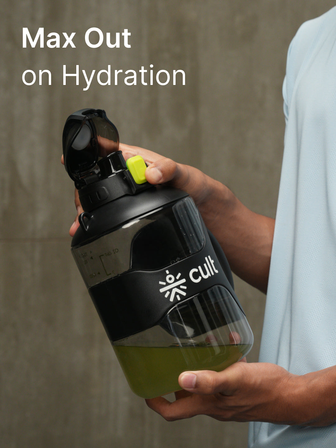 cult Gallon Bottle 2.2L Unisex Black