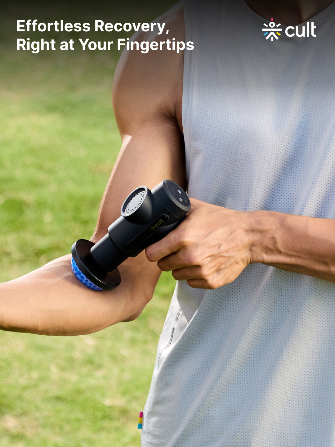 Cult Volt X, Full Body Professional Gun Massager with Hot and Cold Therapy, 3000mAh battery, QuietMotion Tech, 6 Interchangeable heads, 6 Speed levels, Silicone head, Carry Pouch.