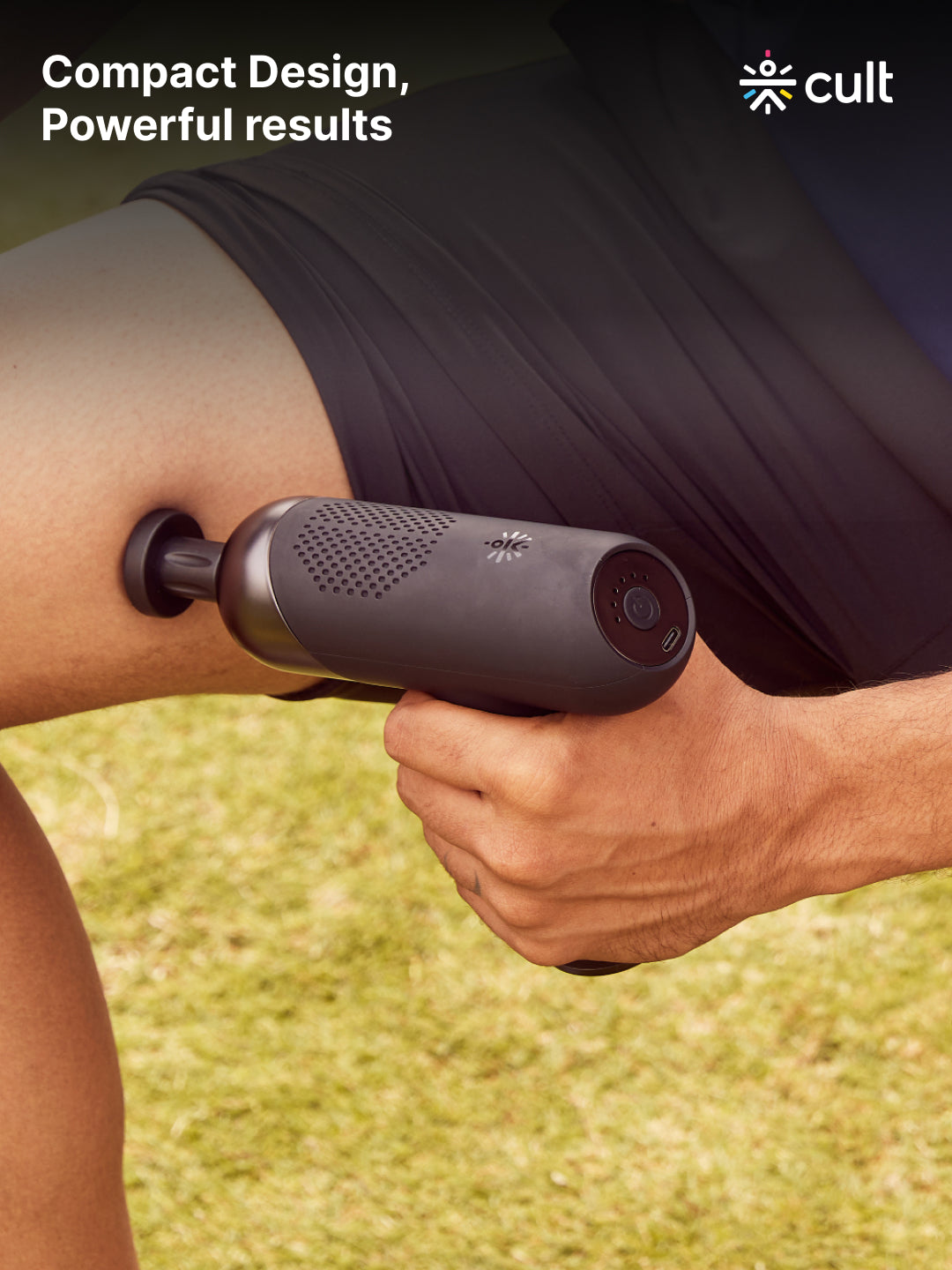 Cult Volt Plus, Full Body Professional Gun Massager, QuietMotion Tech, Deep Tissue Percussions, 3000mAh battery, 6 Speed levels, Silicone head, Carry Pouch.