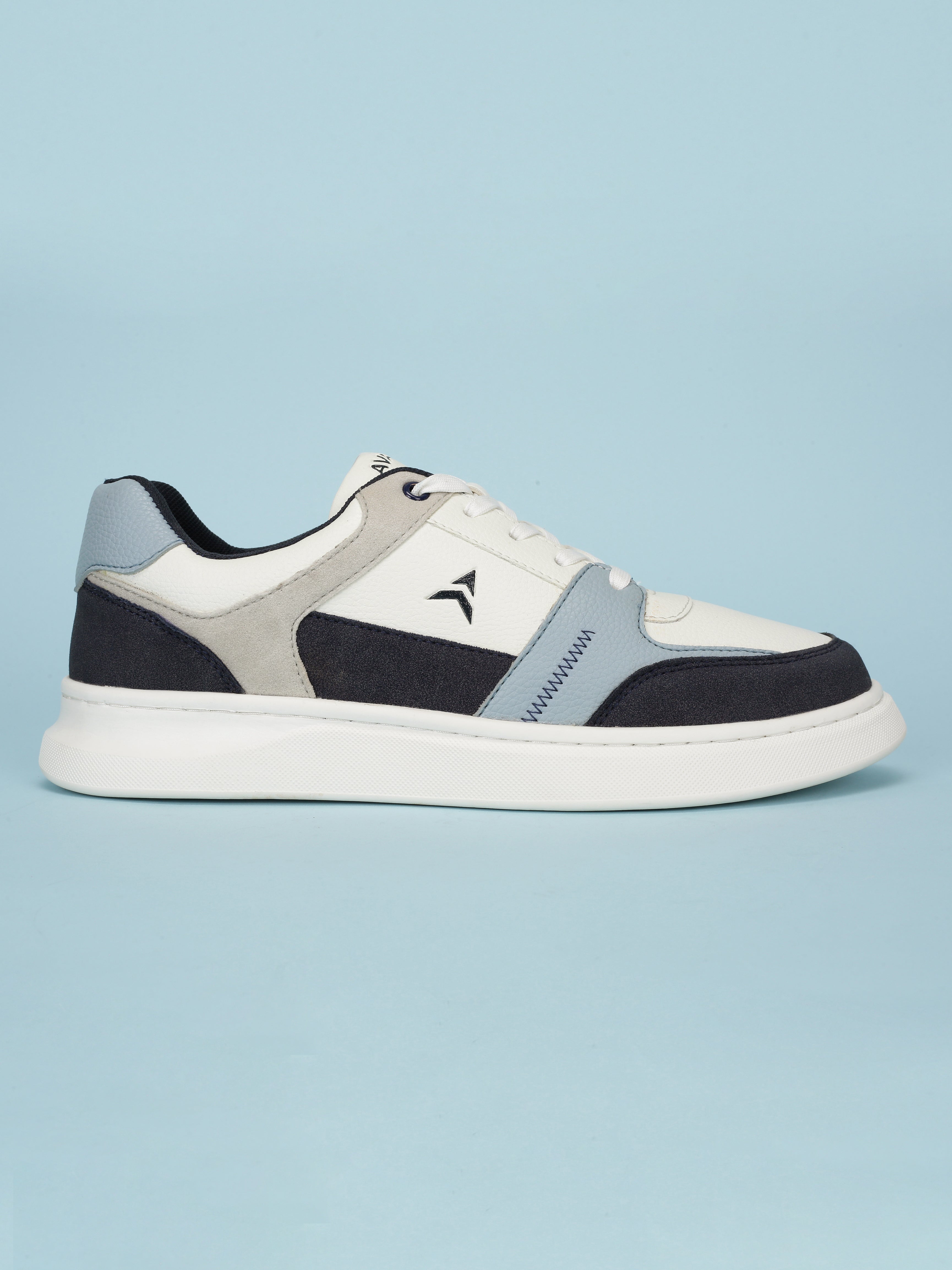 Avant Men's Cobalt Casual Sneakers - White