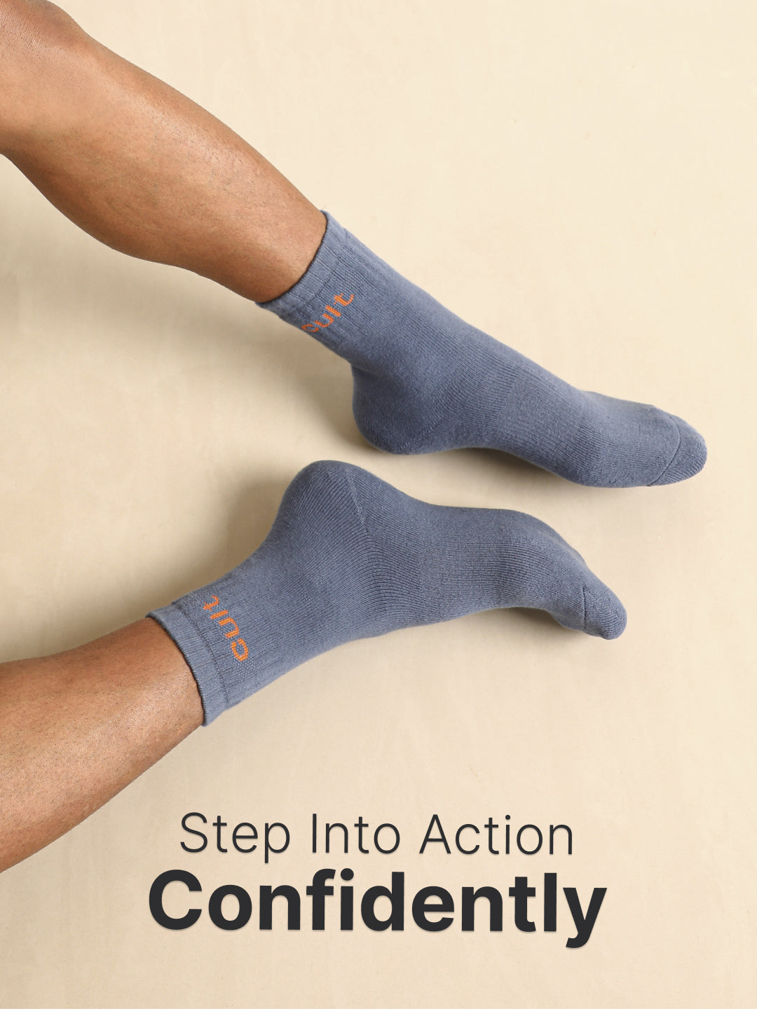 Sports Crew Length Red,Yellow & Blue Pack of 3 Men's Cotton Socks