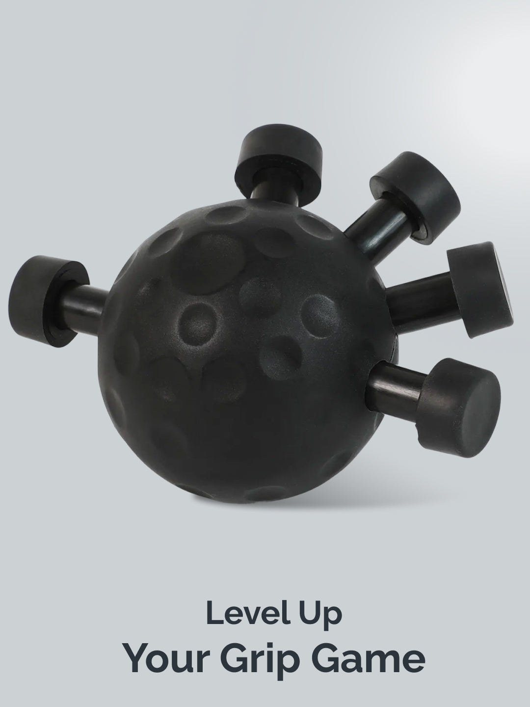 CULT Round Hand Gripper 25–30kg Resistance – Portable ABS Grip Strengthener for Forearm, Wrist & Finger Training Black