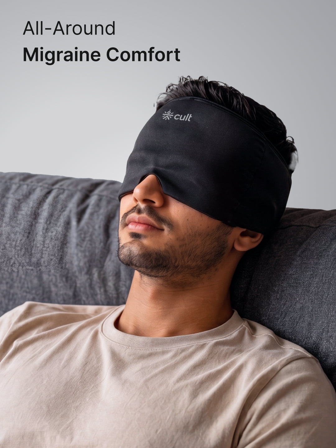Cult Migraine Relief Cap Hot and Cold Gel Therapy Head Wrap for Migraines, Headaches, Sinus Pressure and Stress Relief