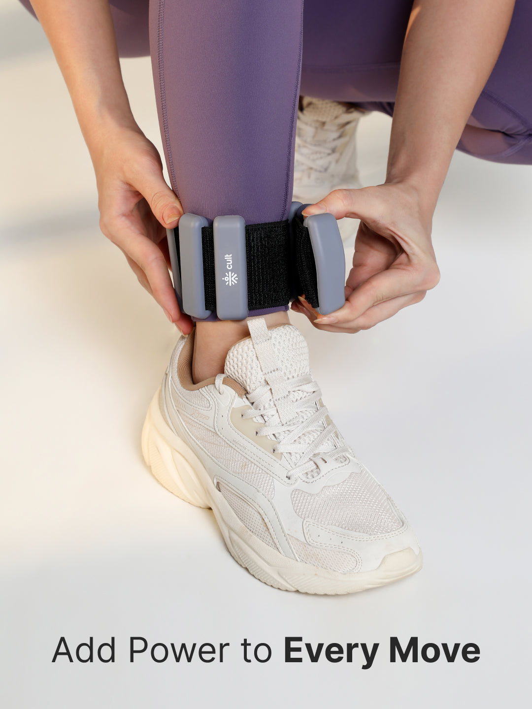 Adjustable Ankle and Wrist Weights (225 g x 2) pair with Removable 20 g Slots Grey – Lightweight Fitness Weights for Walking, Yoga & Pilates