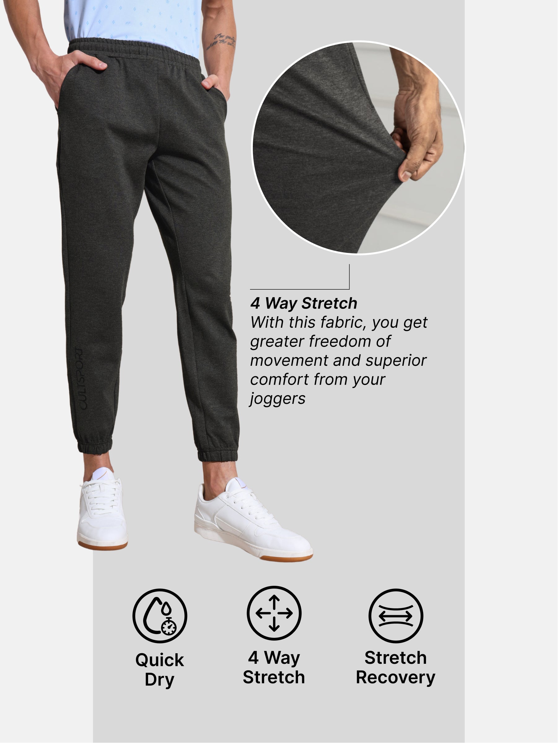 Graphic Print Work to Play Comfort Joggers