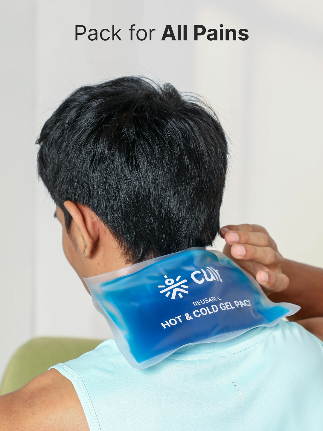 Reusable Hot & Cold Gel Pack of 2 – Flexible Pain Relief for Cramps, Swelling, Injuries, Neck, Back & Joint Recovery