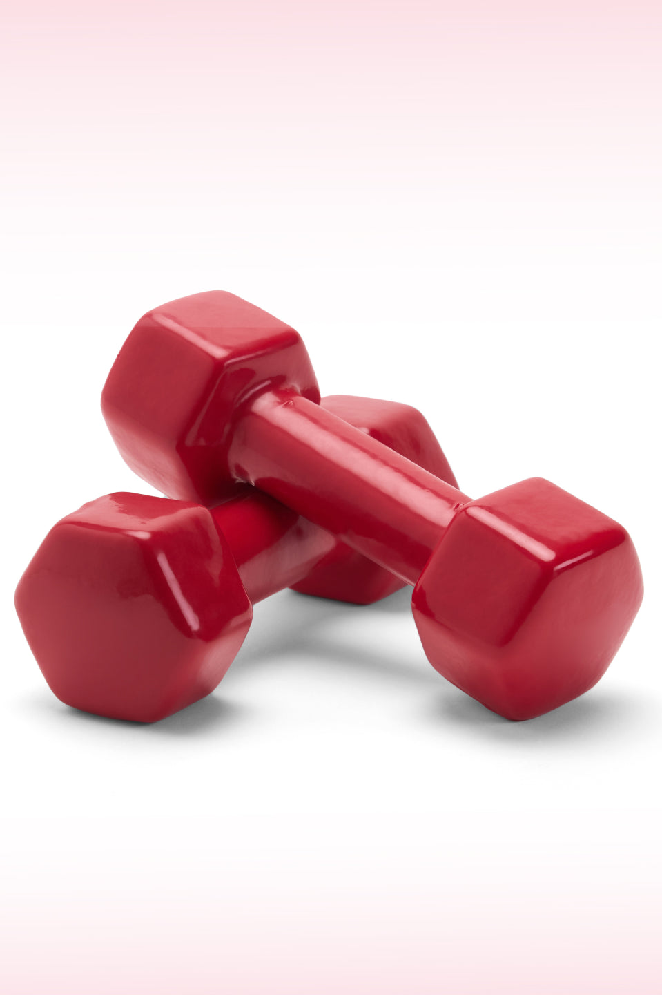 Cult 2KGx2 Vinyl Dumbbells For Home & Gym Exercises (Red)