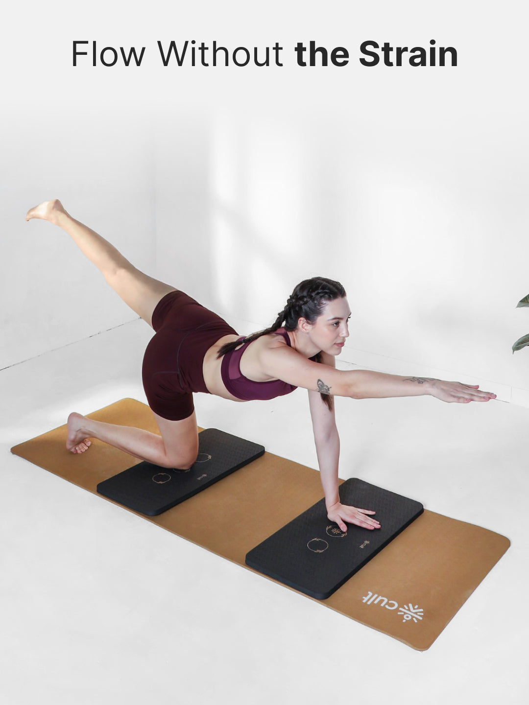 Pack of 2 EVA Yoga Knee Pads 20mm Black – Non-Toxic, Anti-Skid & Durable