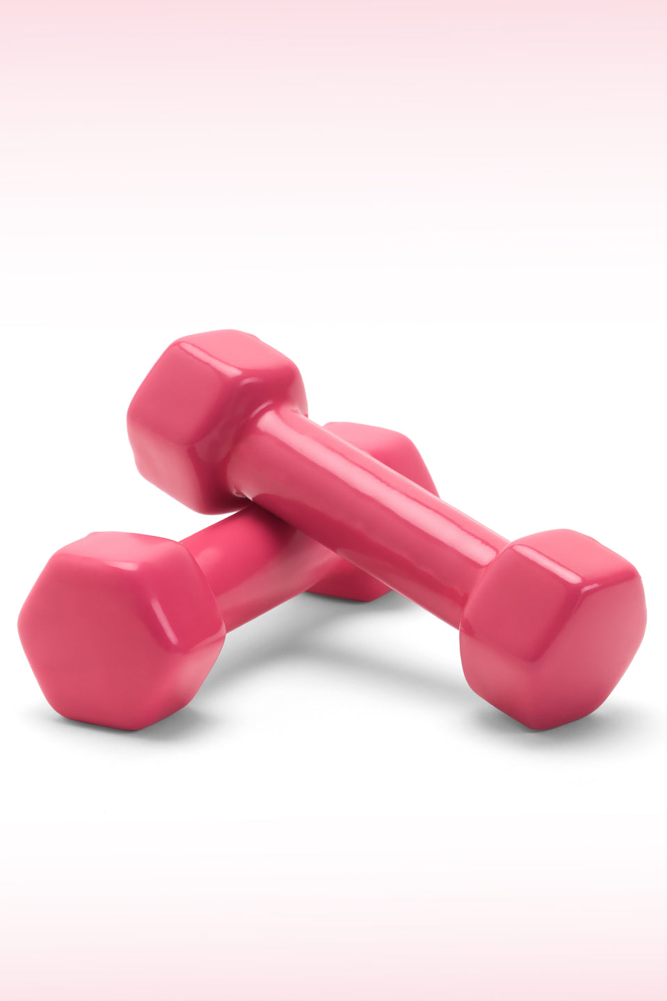 Cult 1KGx2 Vinyl Dumbbells For Home & Gym Exercises (Pink)