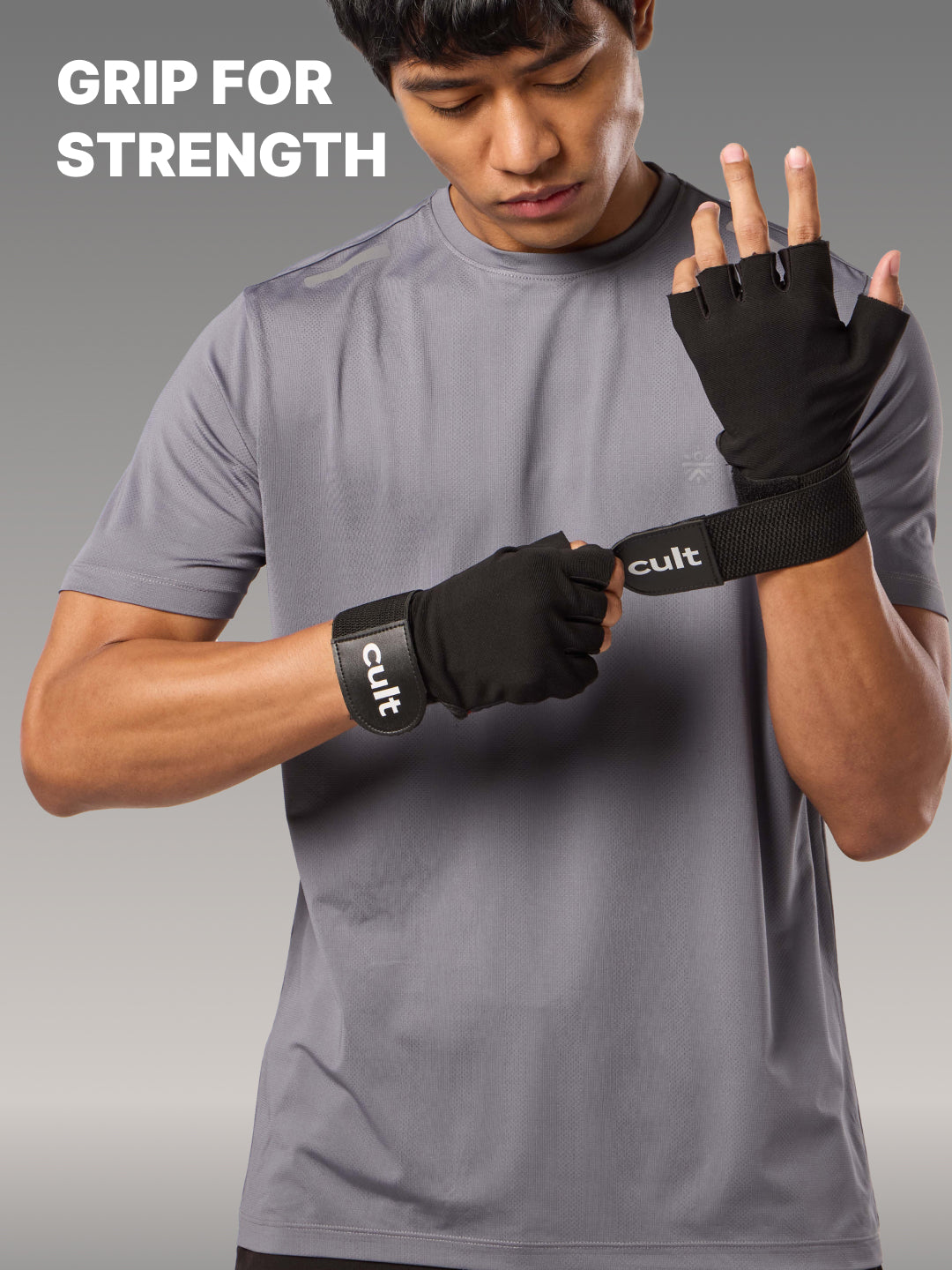 Workout Gym Gloves - Black/Red