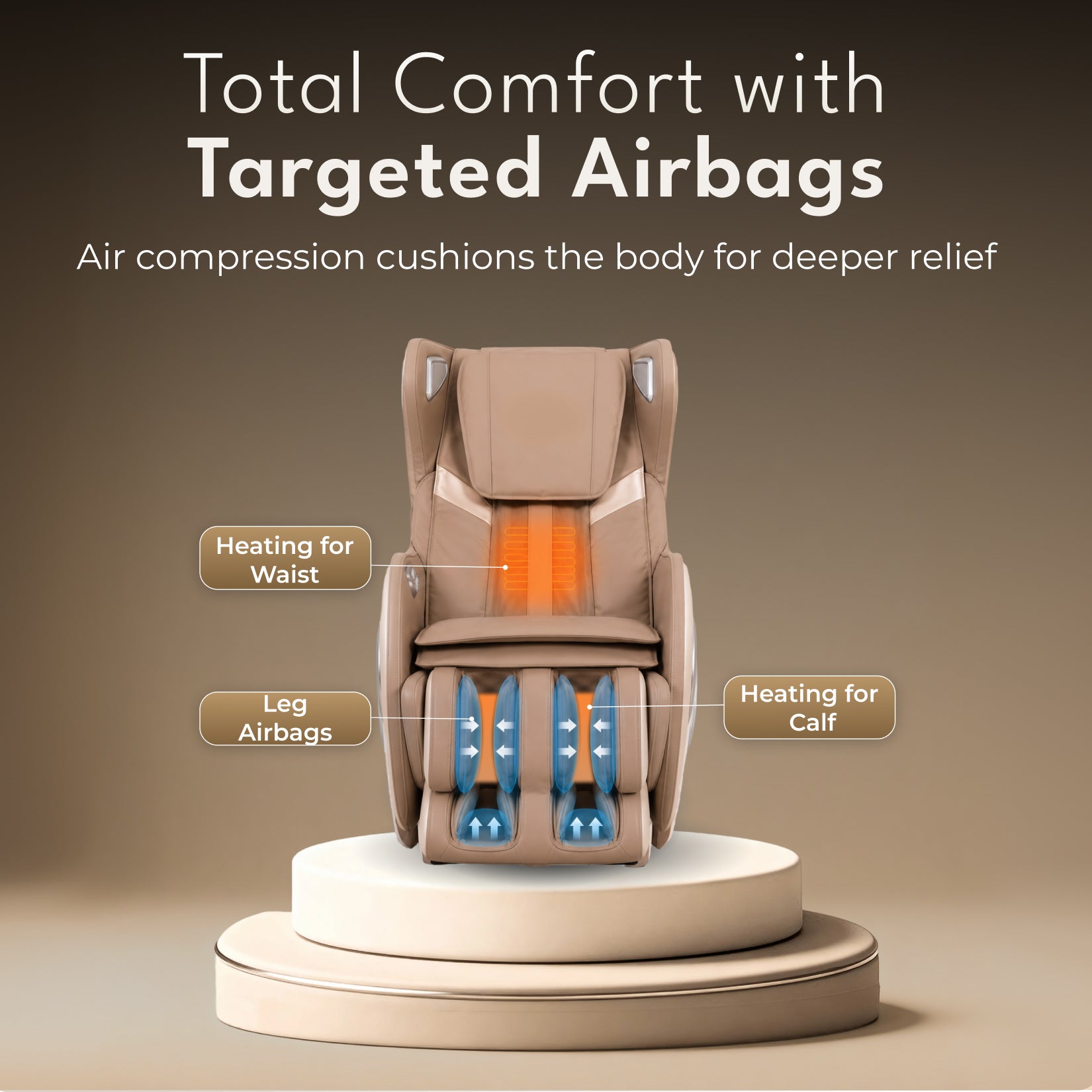 Cult Nova Massage Chair| SL-Track Full Body Massage Chair | Zero Gravity Recliner | Airbag Compression | Heating for Waist & Calves | Bluetooth Speakers