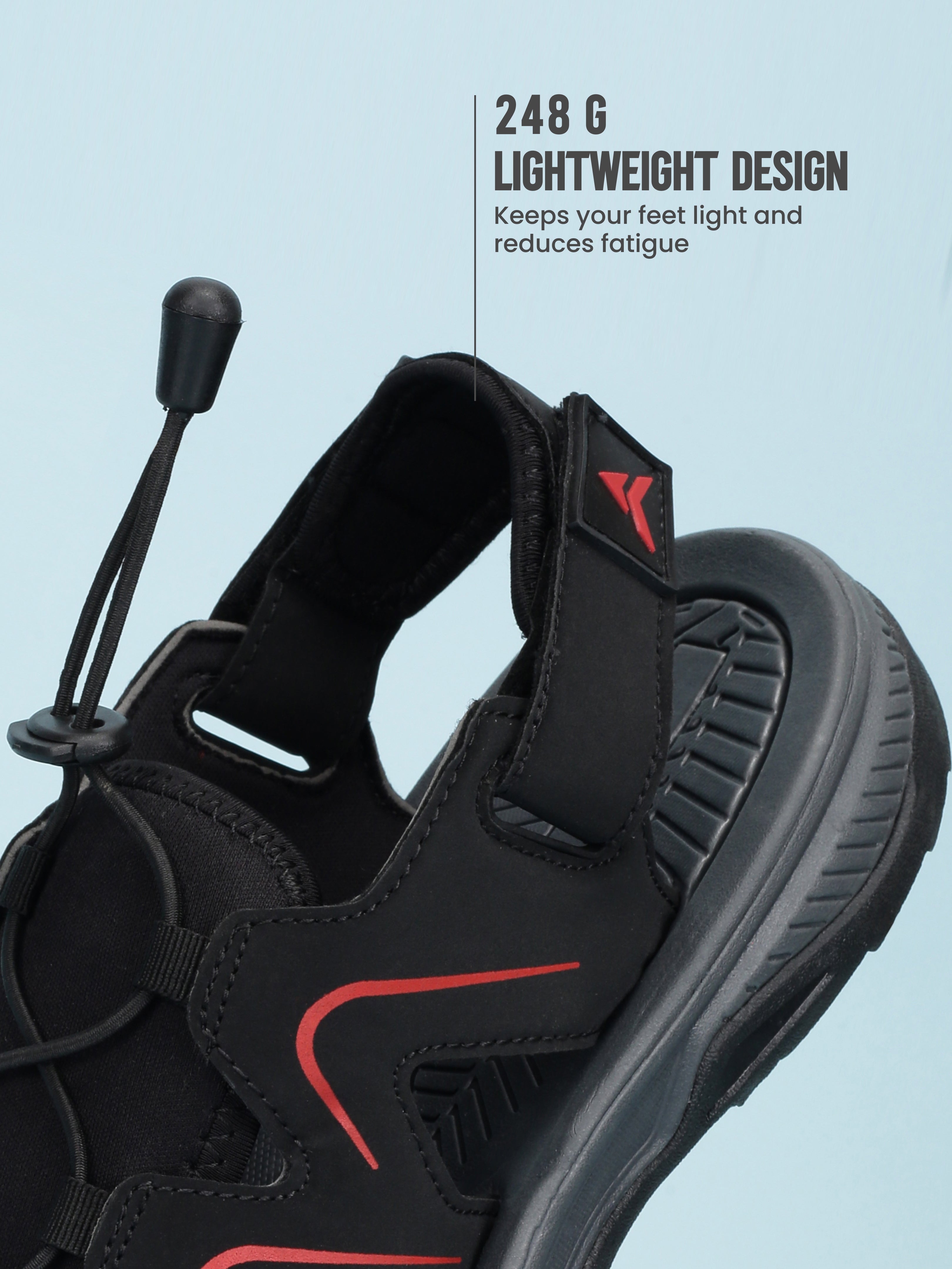 Avant Men's Rampage Casual Sandals - Black