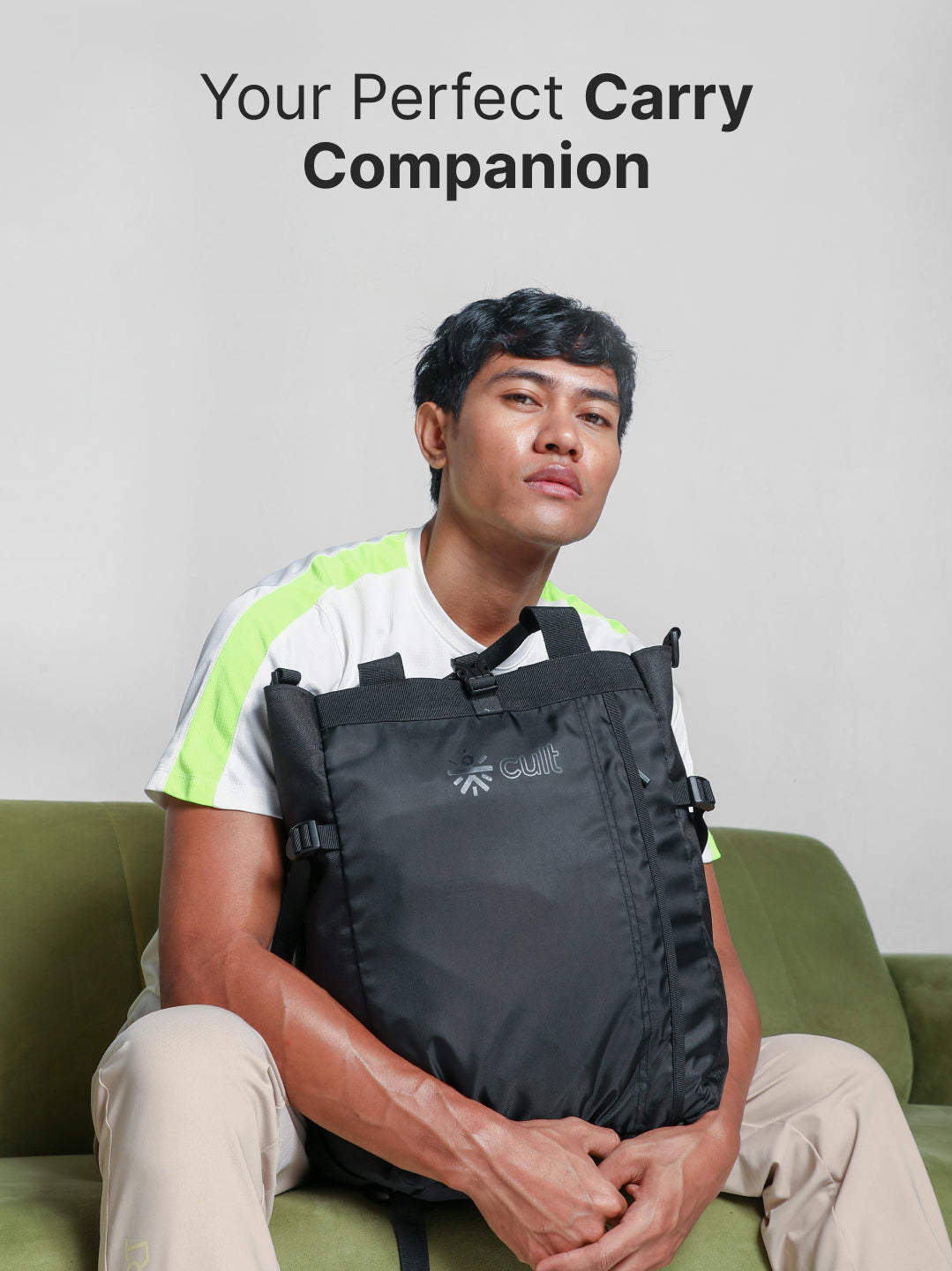 Work to Play Laptop Backpack 35L - Water-Repellent, Multi-Functional Bag with Trolley Sleeve & Shoe Cover Black