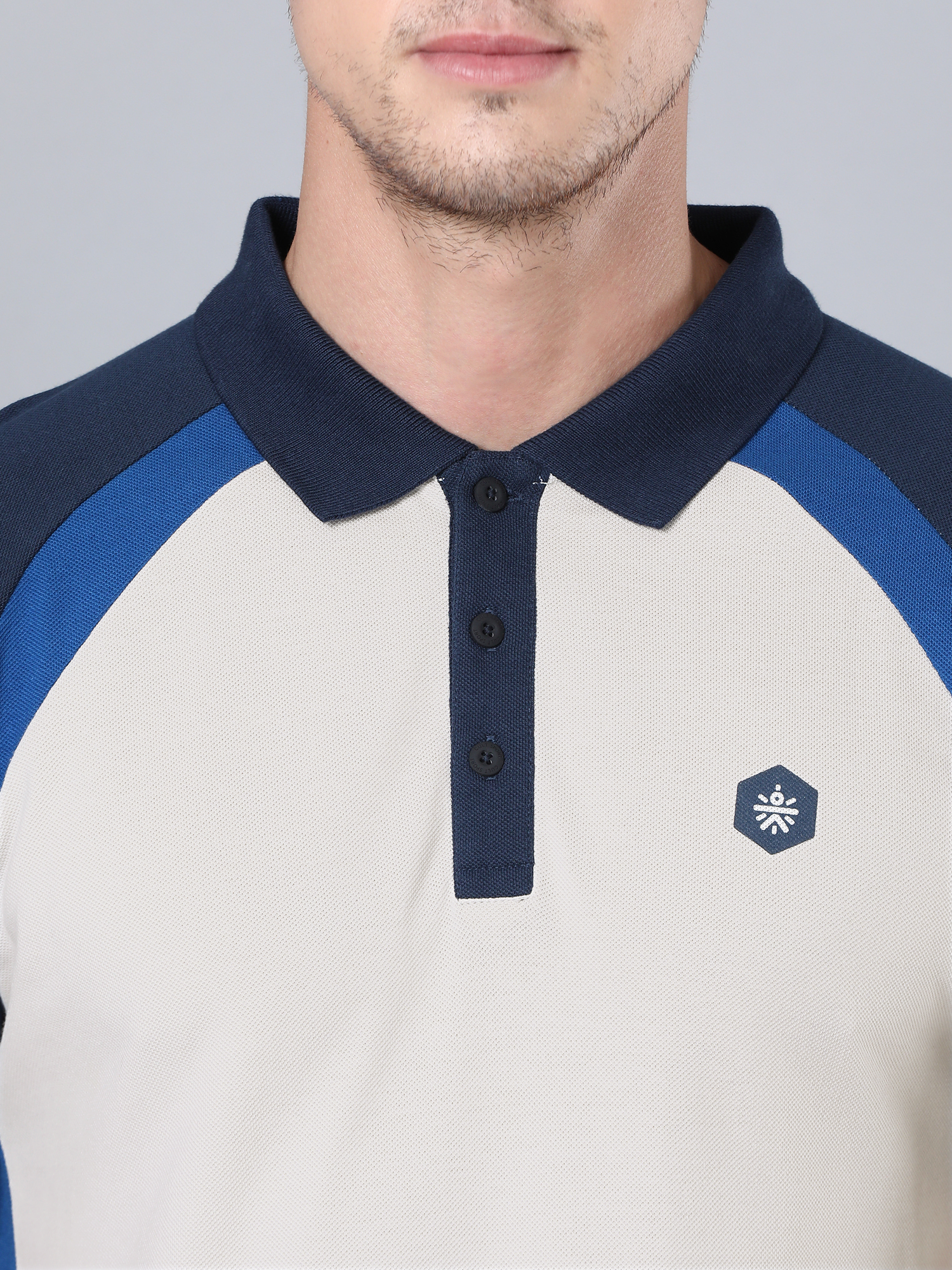 Flydry Cotton GlacierGrey Workout Polo