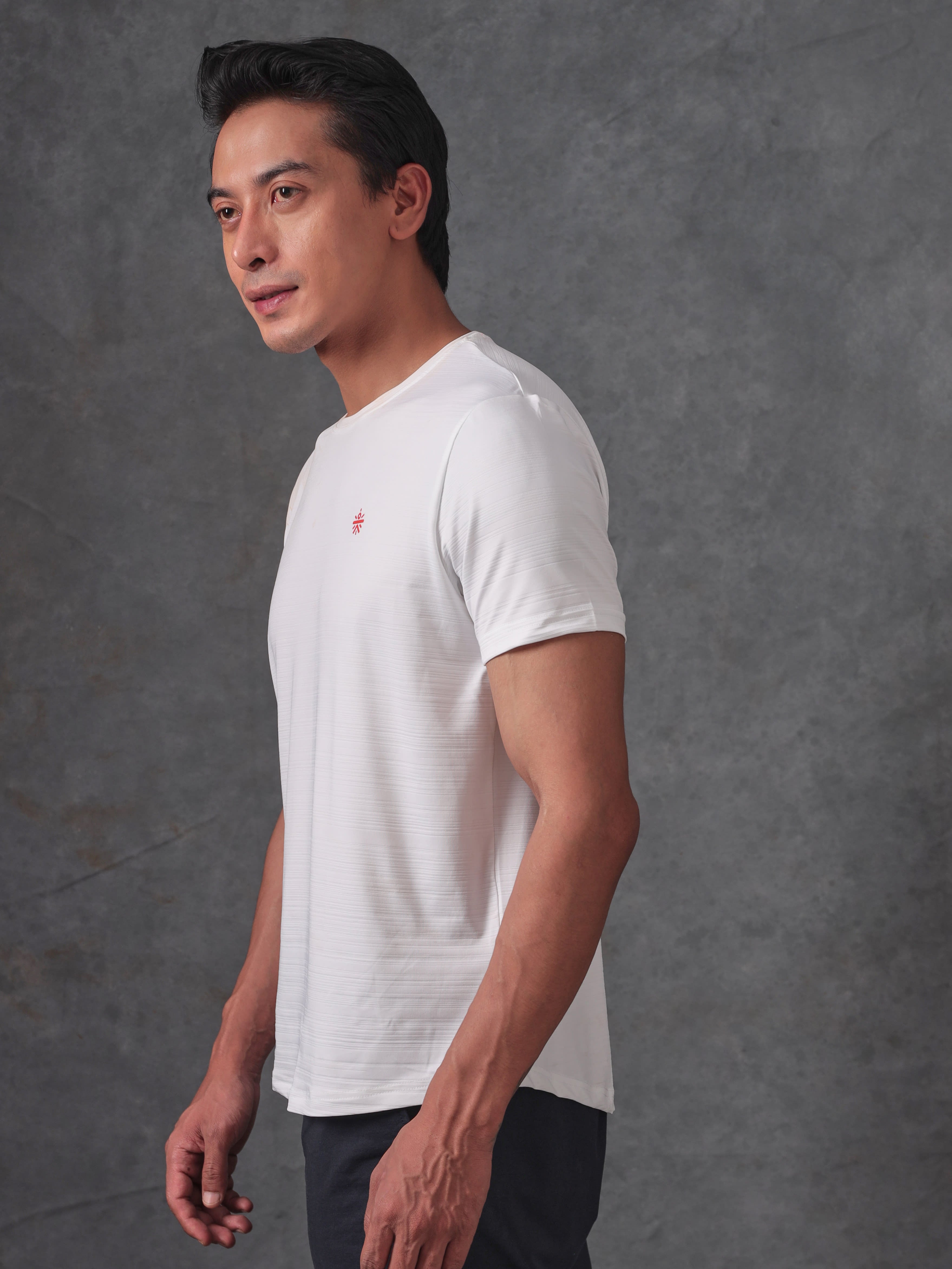 Gradient Stripe Workout T-shirt