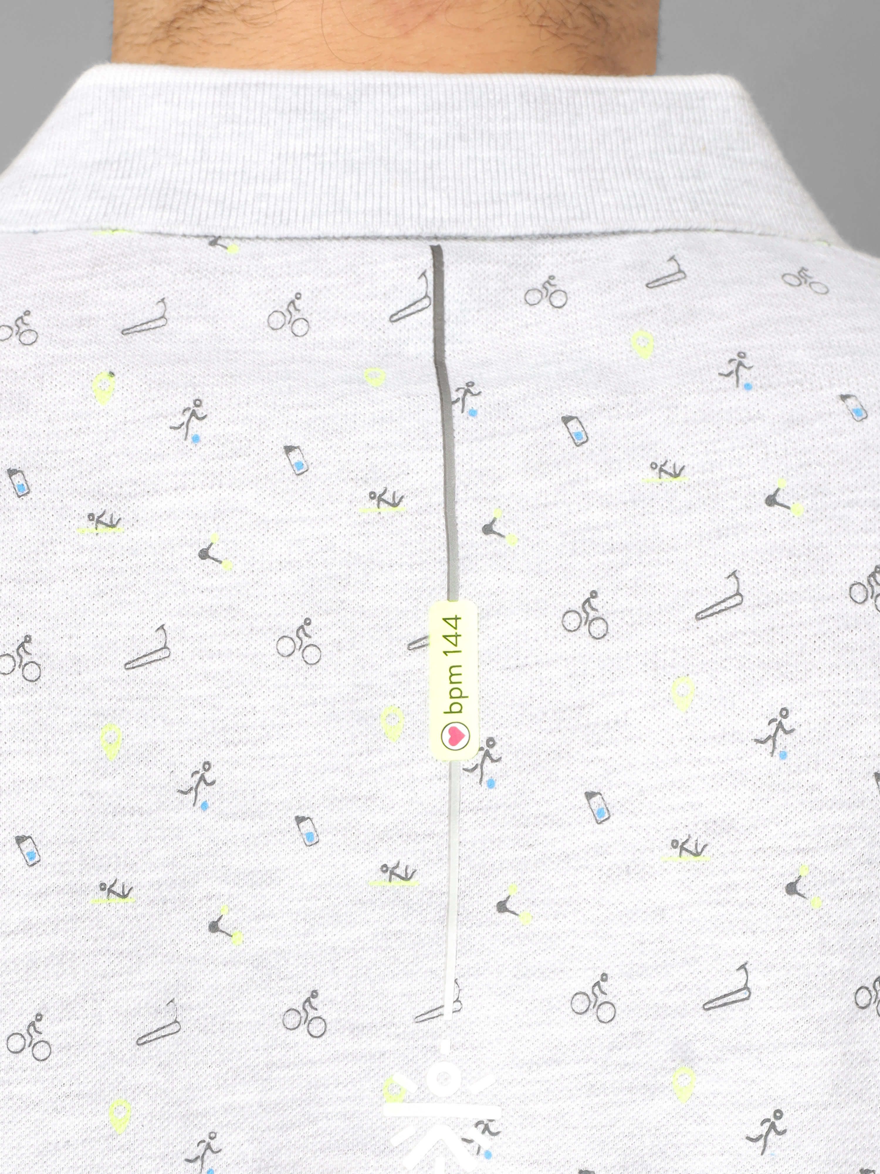 Conversational Print Polo T-shirt