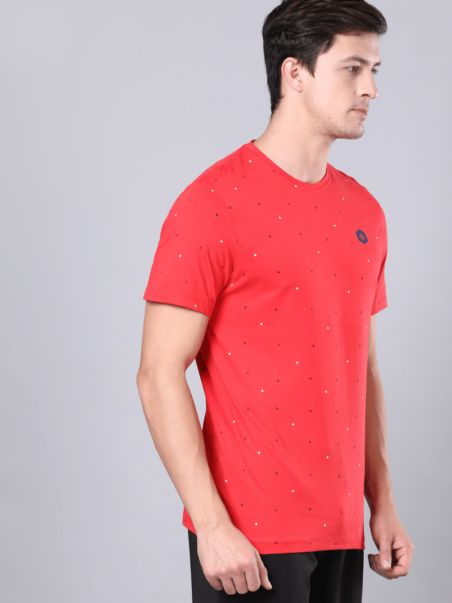 Everyday Alpha Red Cotton Tee