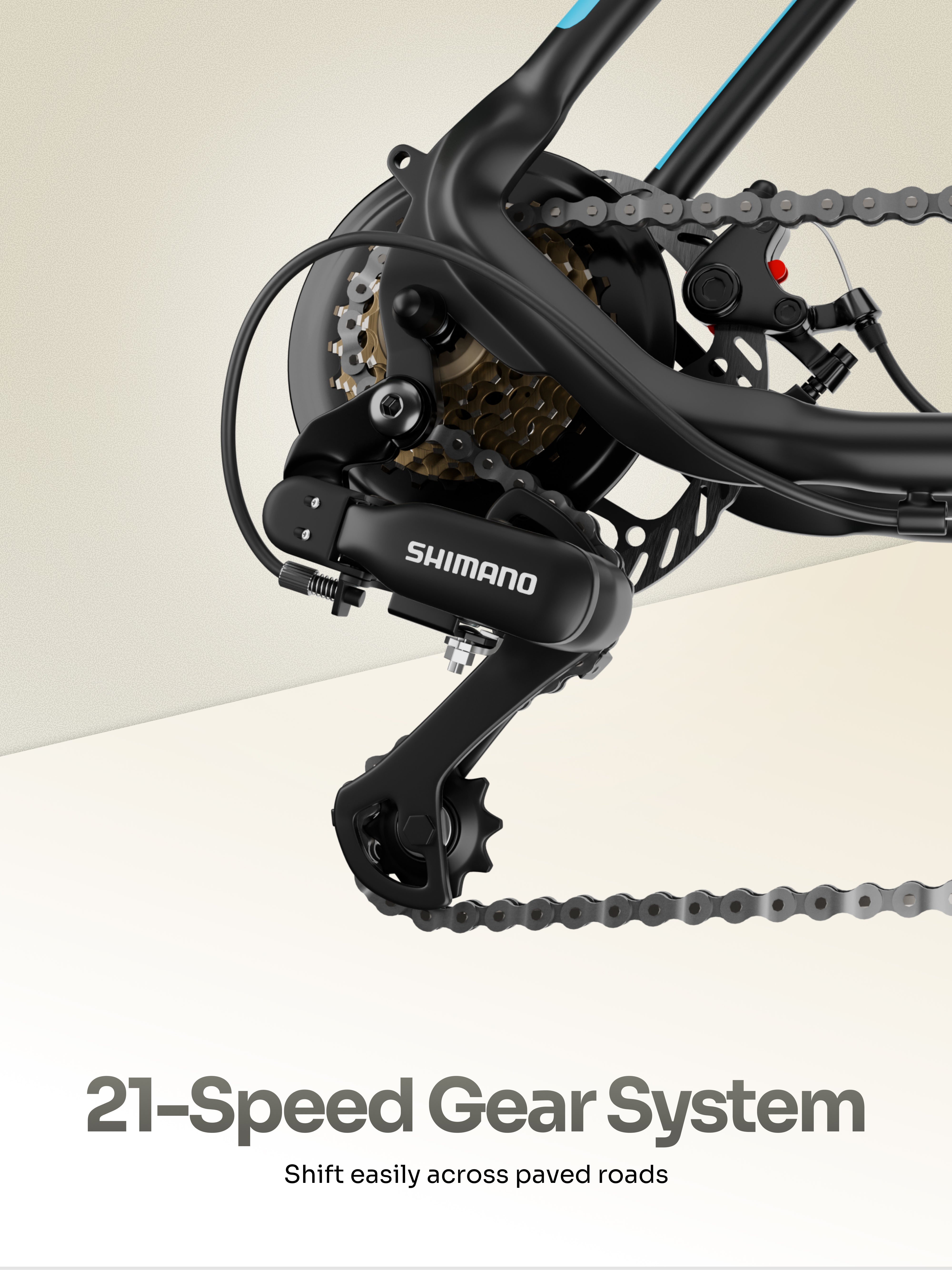 Cult Thrust 700C Road Cycle with 21 Speed Shimano Gears – Black