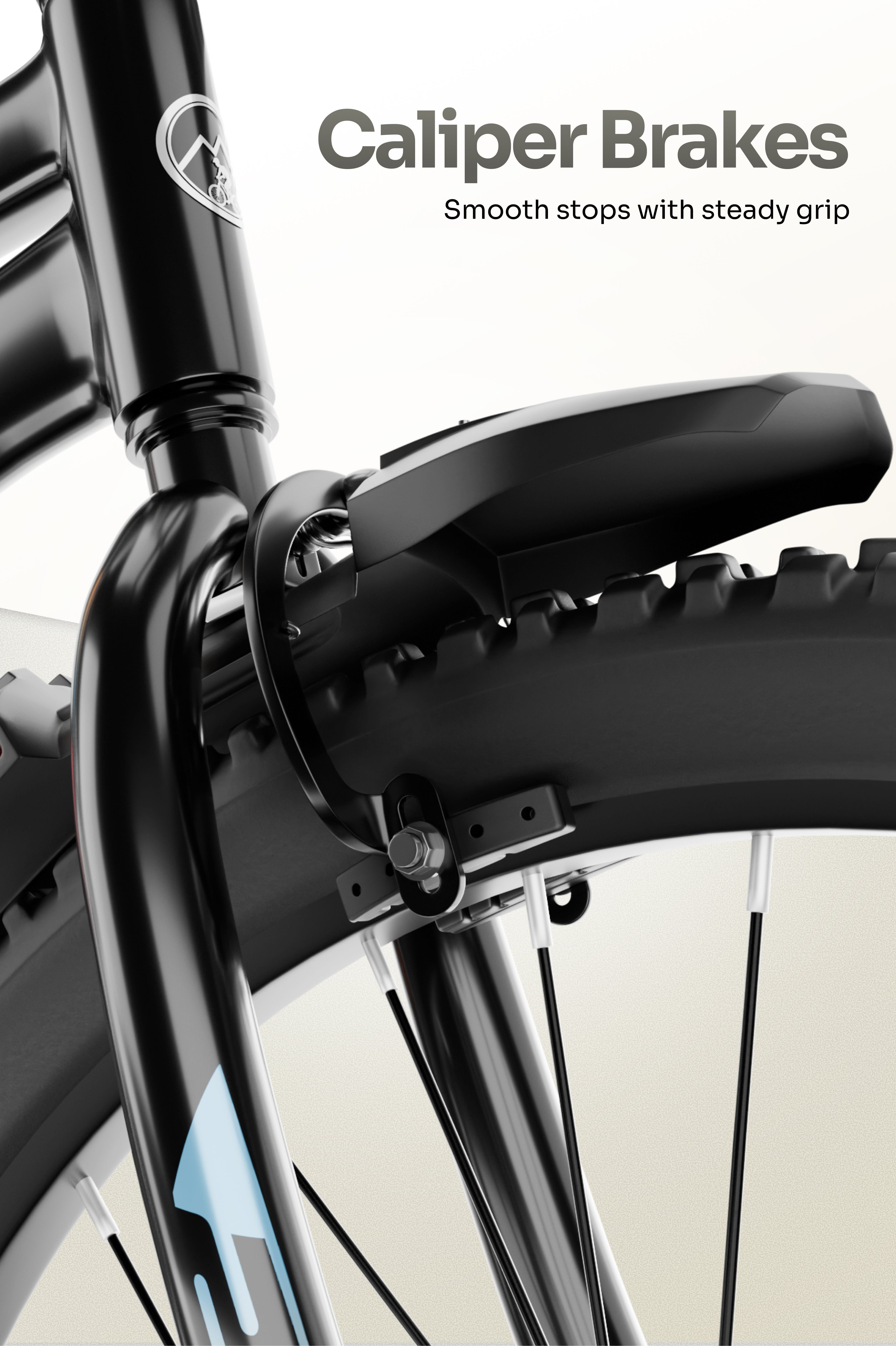 Urban Terrain Comet 26T Single Speed Steel Mountain Bike with Inbuilt Carrier (Black)