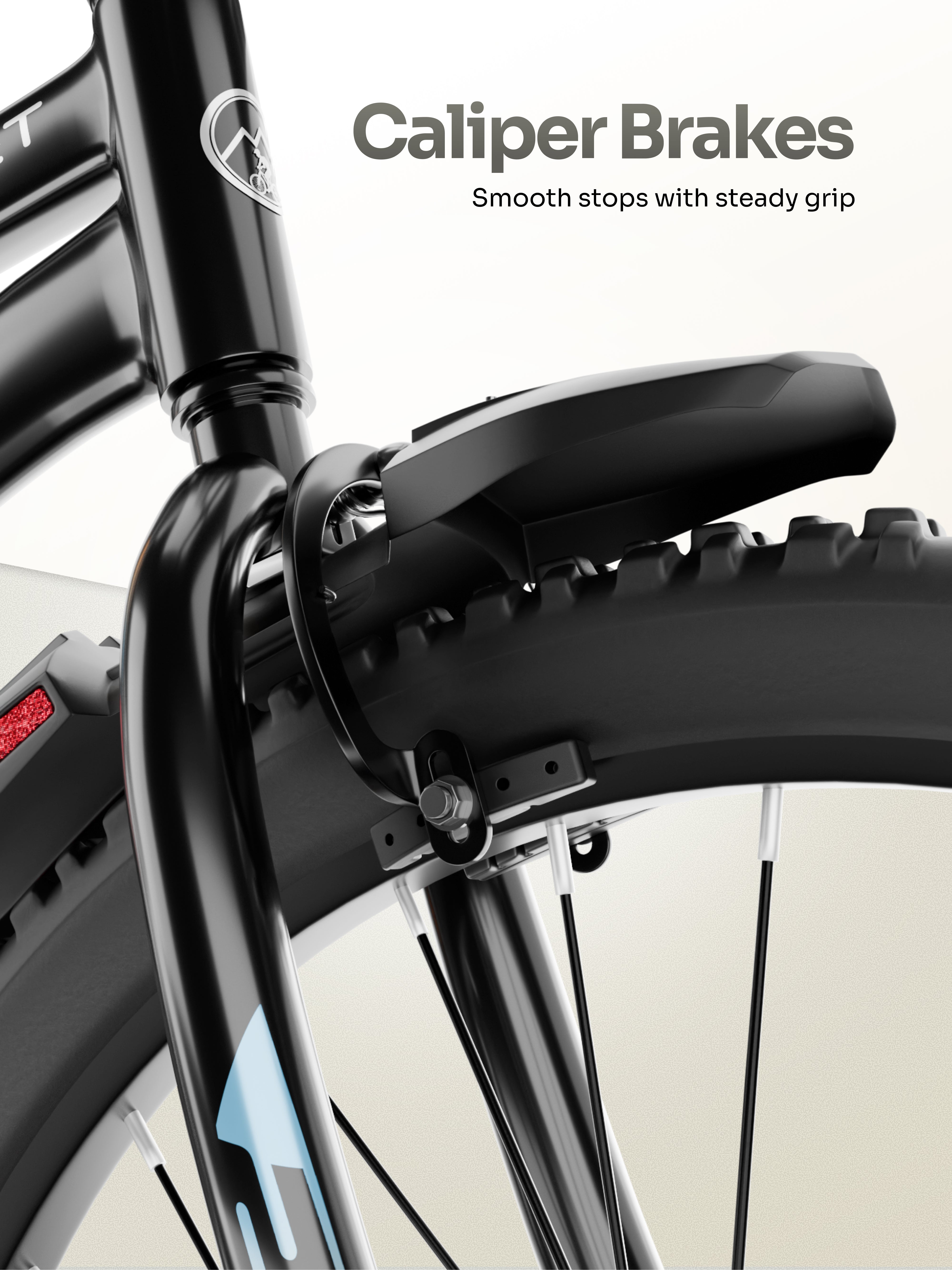 Urban Terrain Comet 26T Single Speed Steel Mountain Bike with Inbuilt Carrier (Black)