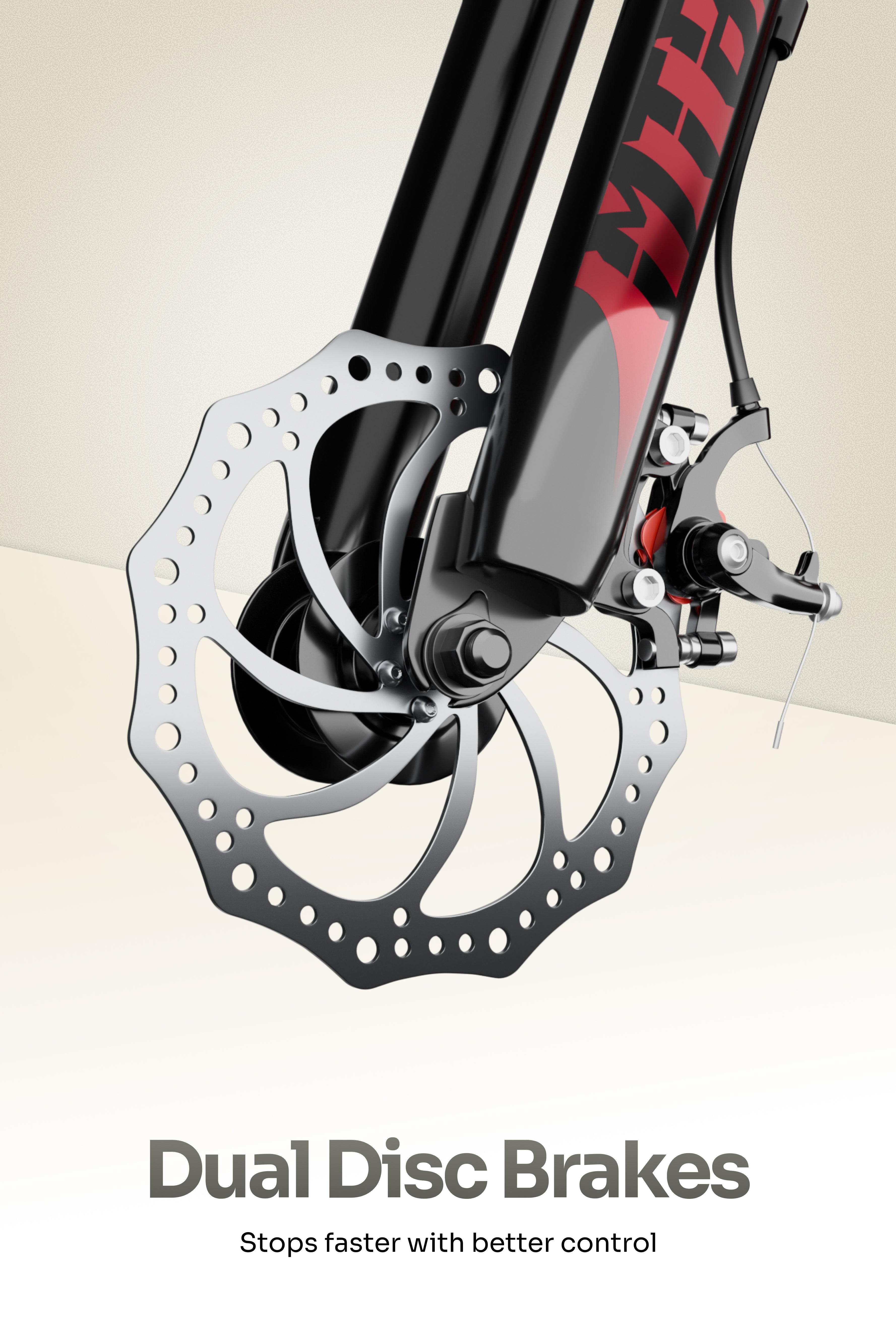 Cult Phoenix 29T Steel Mountain Bike with Dual Disc Brake and Front Suspension, Red