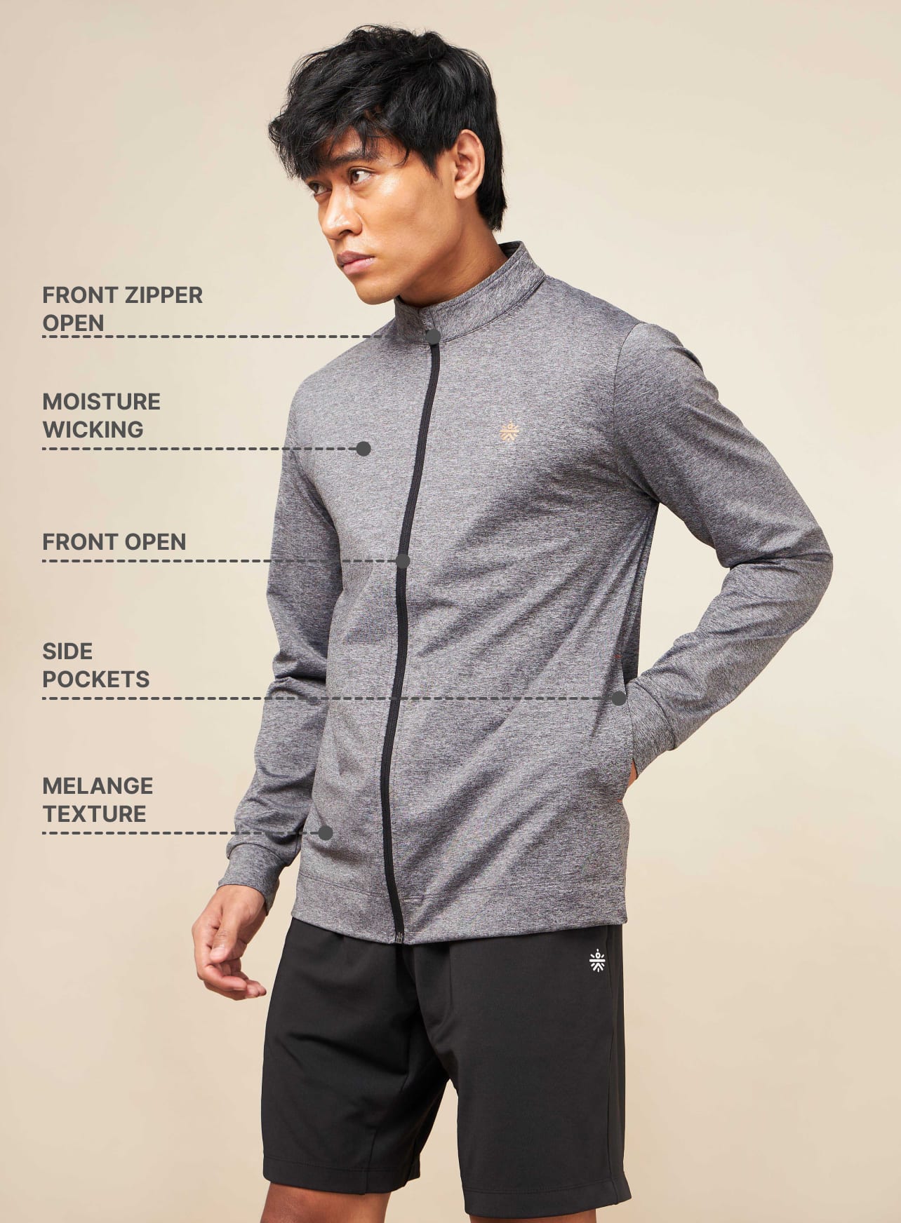 Dark Grey HIIT Trainer's Jacket
