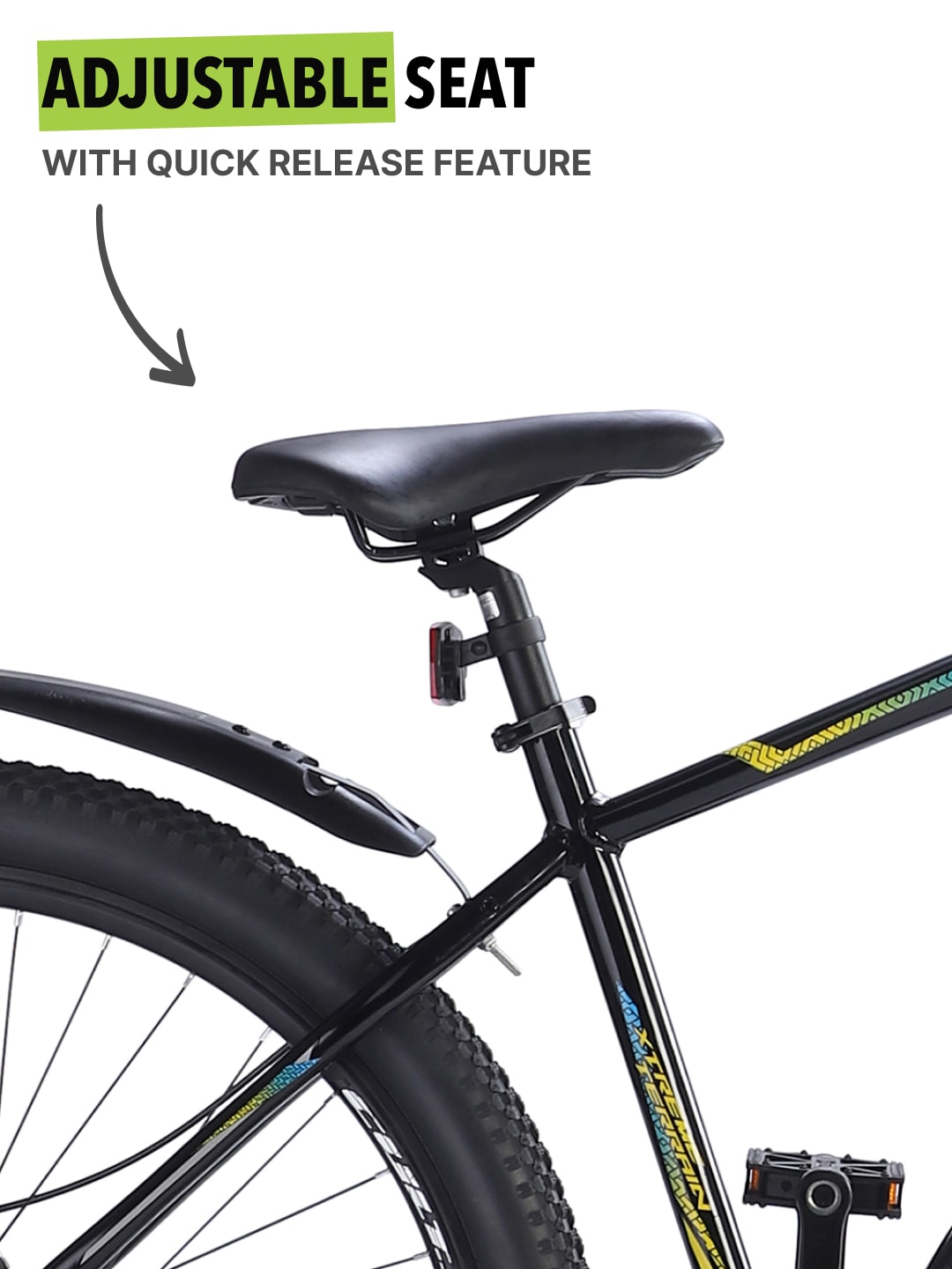 EXPLORER29TBLACK Alloy Single Speed 29 inch Mountain Cycle, Front Suspension, Double Wall Rim