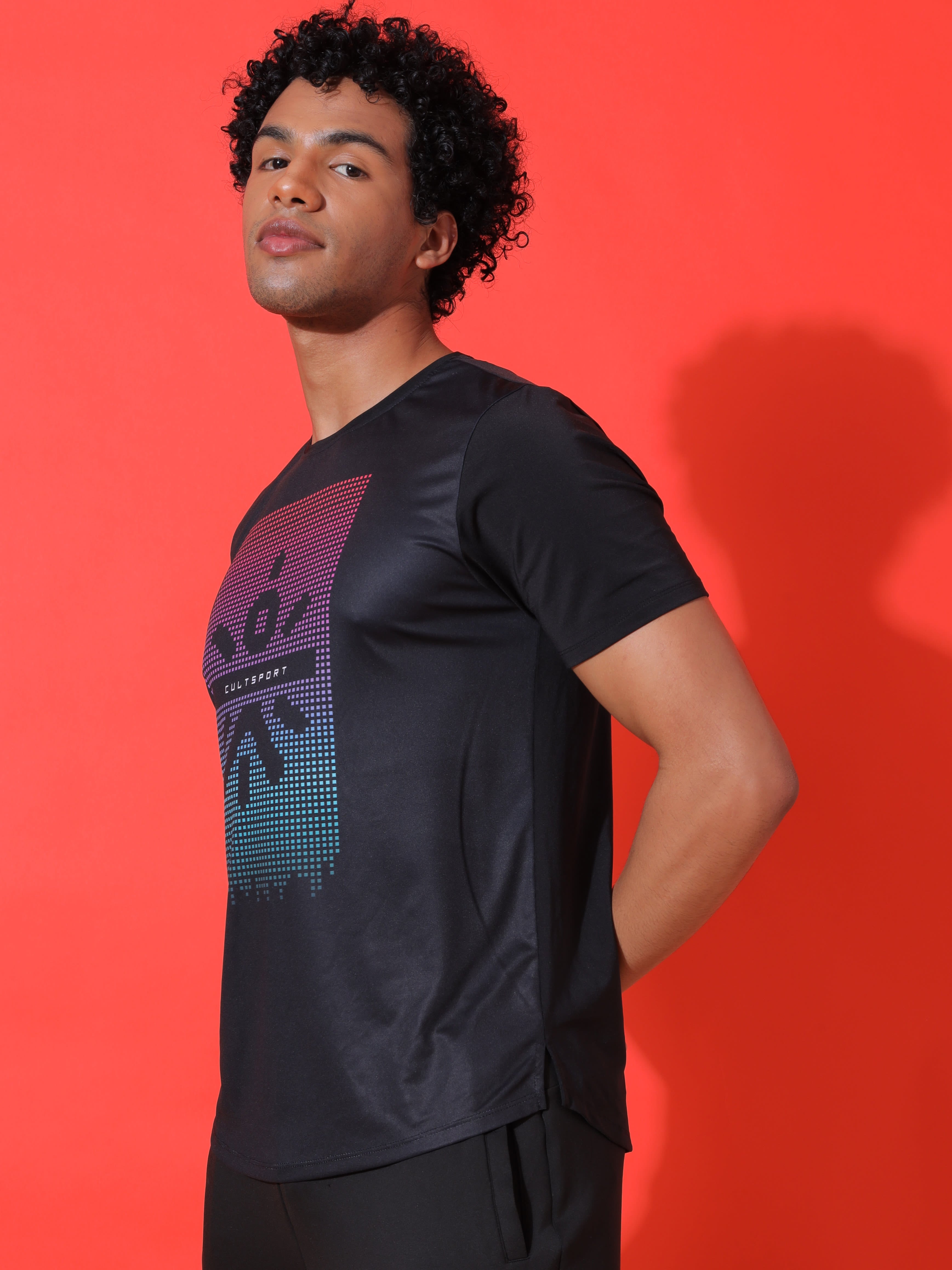 Pixel Graphic Print T-shirt