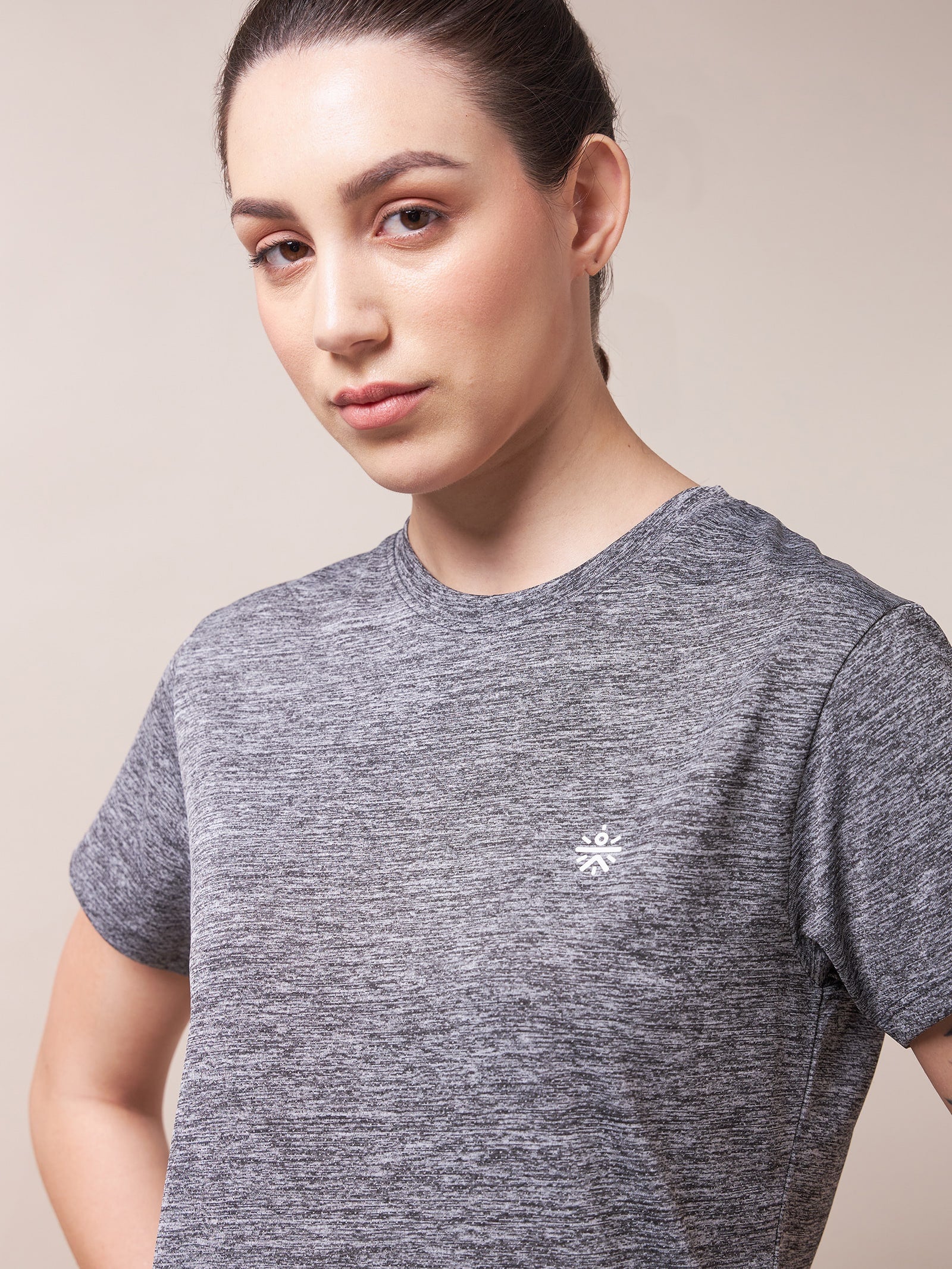 Textured Active T-shirt with Logo