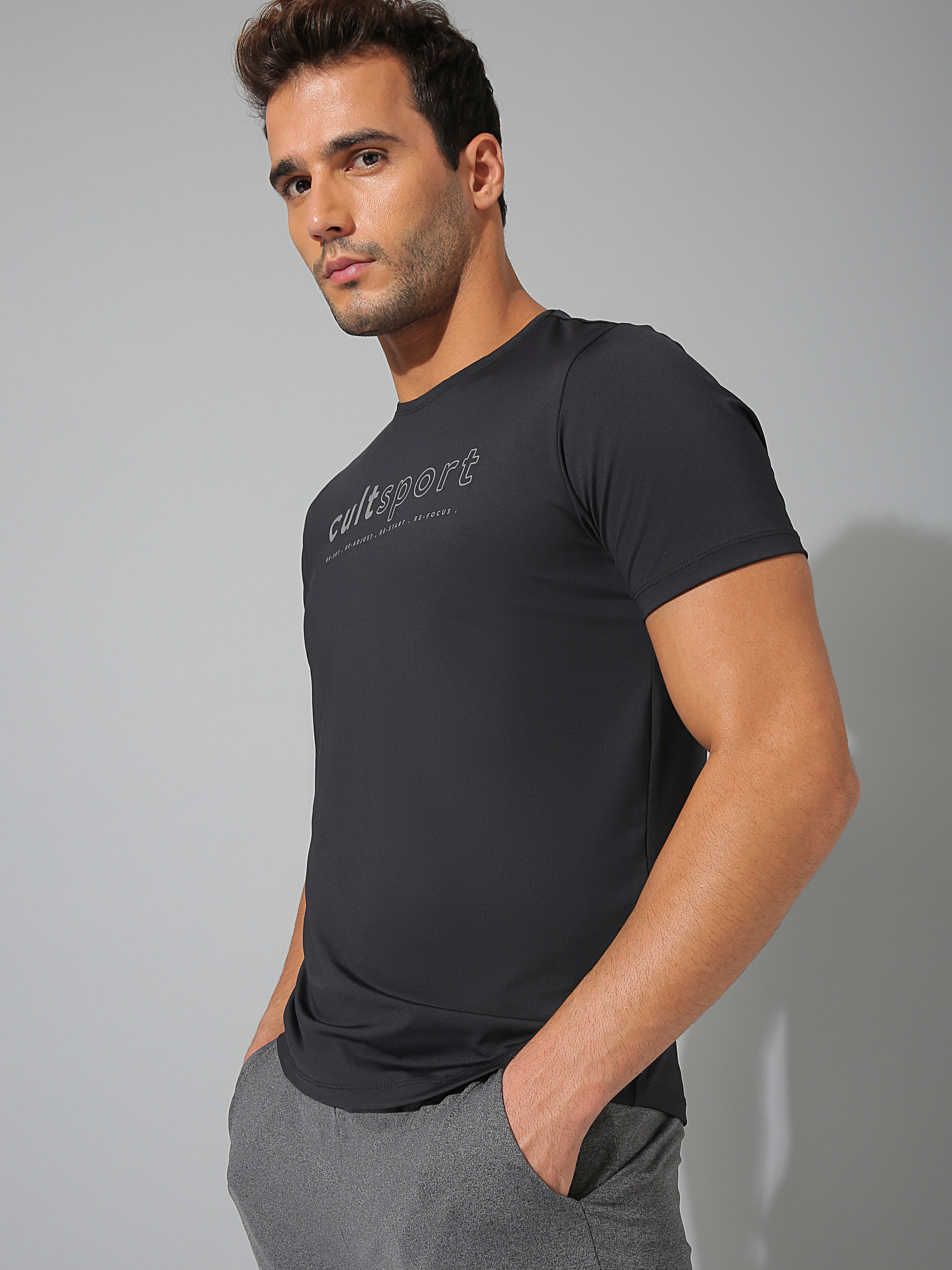 Signature Brand Print Workout T-shirt