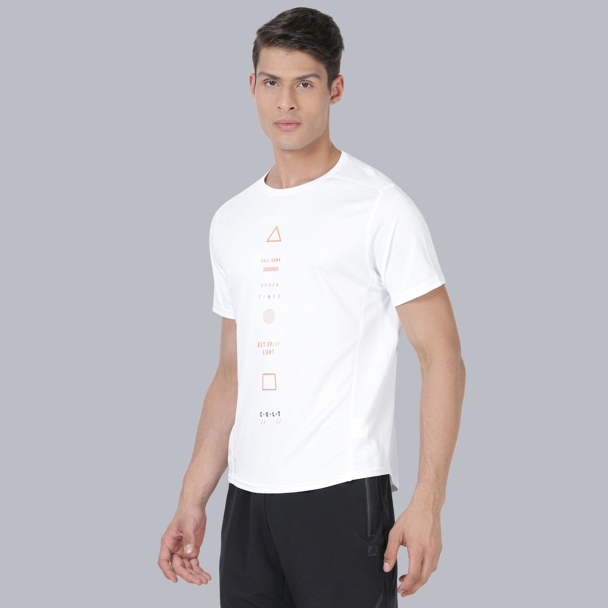 Code Push White Running Tee