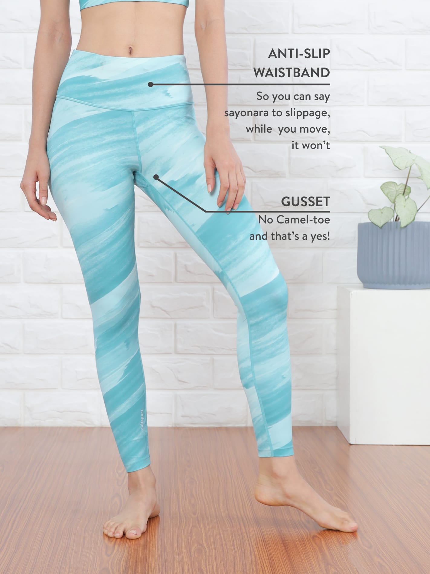AbsoluteFit Brushstroke Yoga Tights