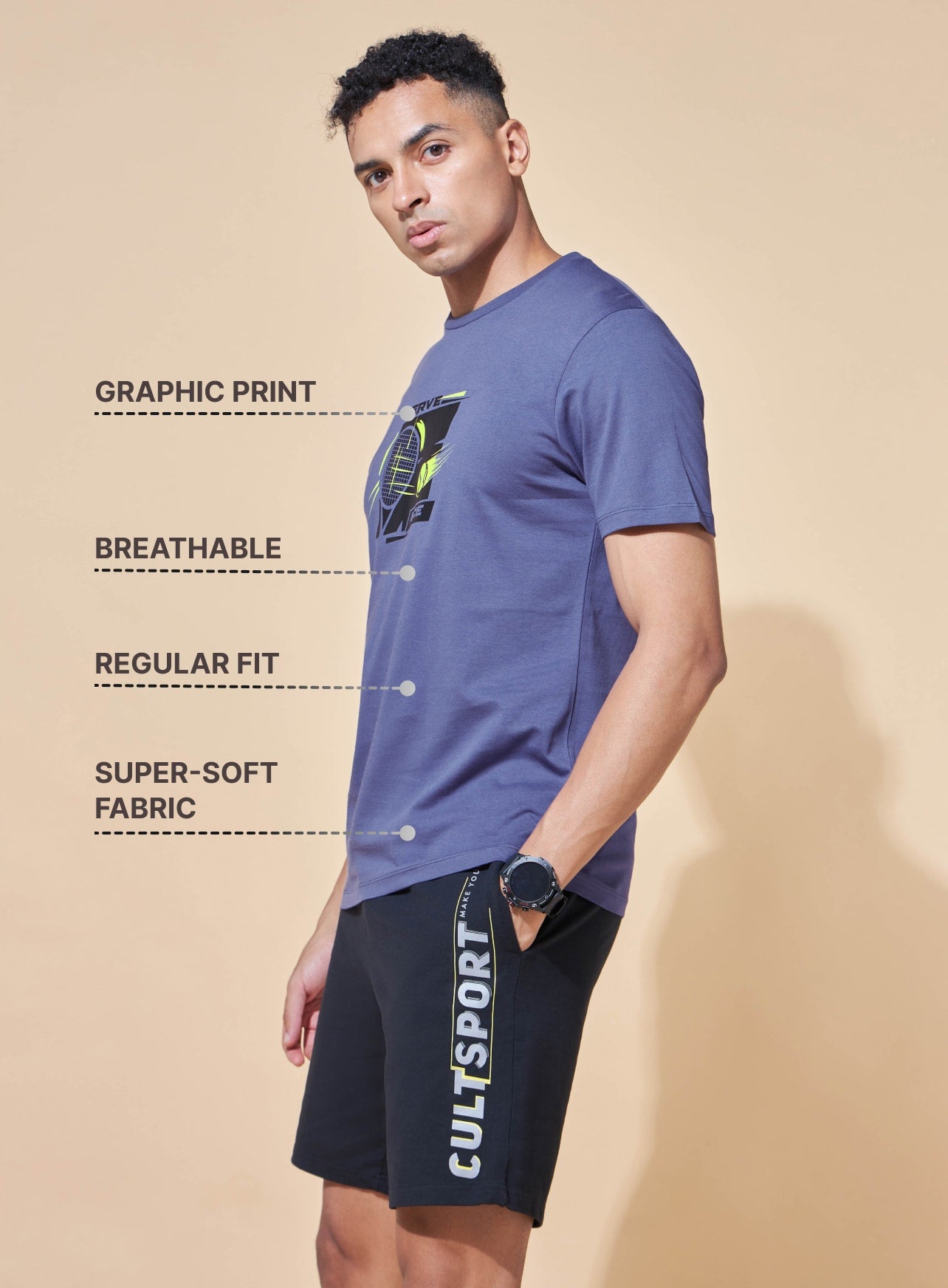 Tennis Ace Print T-shirt