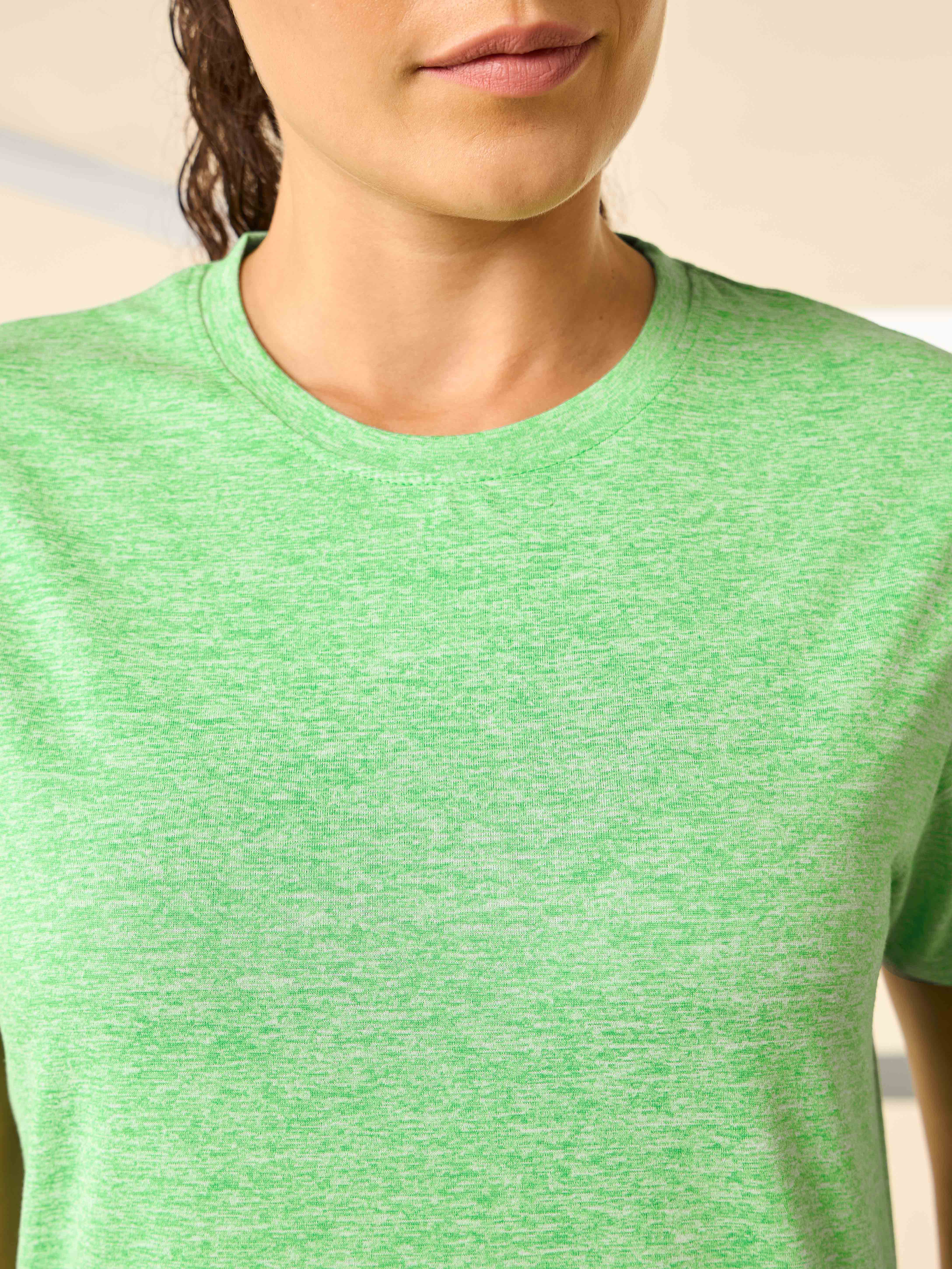 Women's All Day Workout Green Comfortech T-shirt
