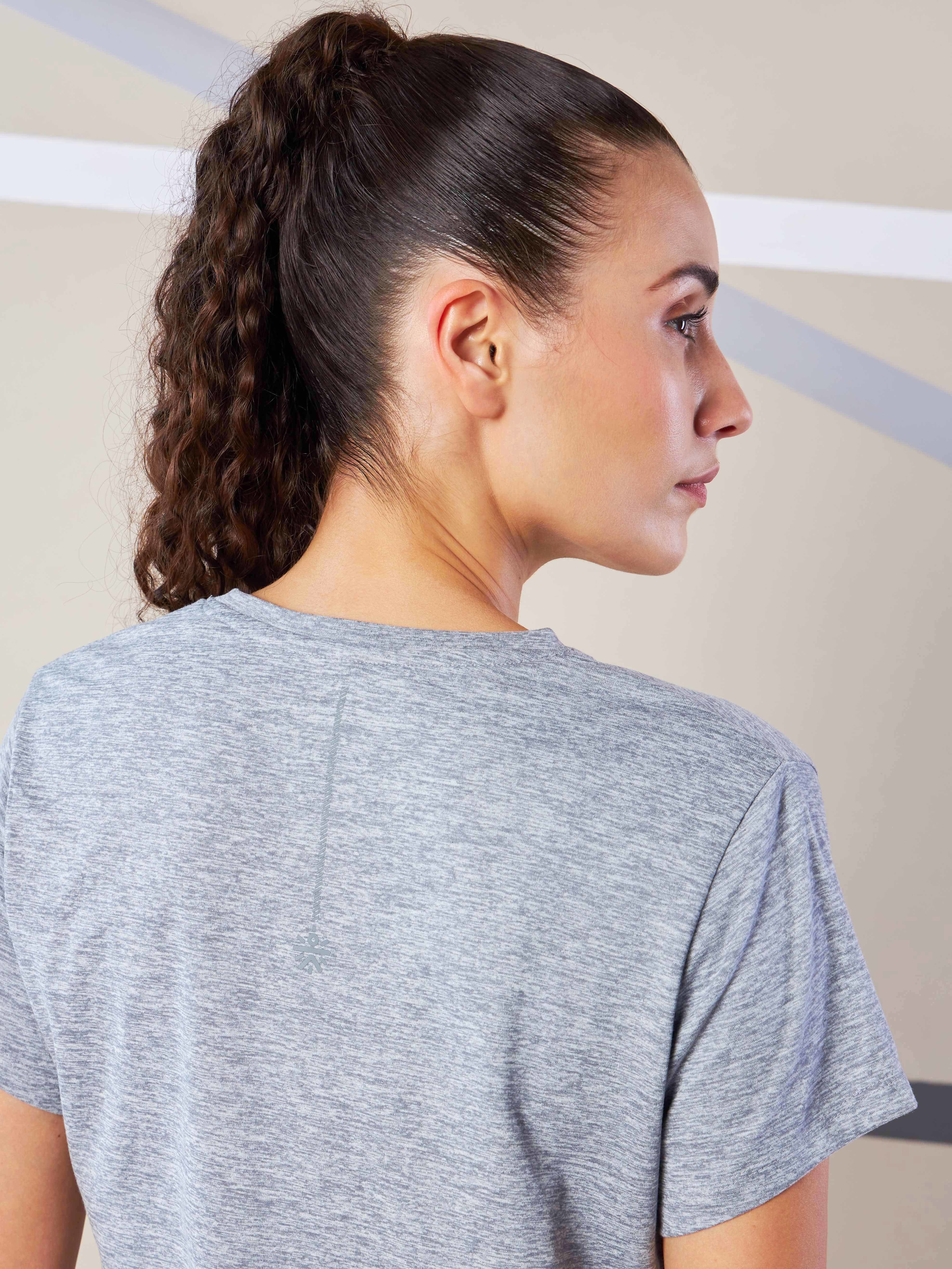 Women's Train All Day Grey Comfortech T-shirt