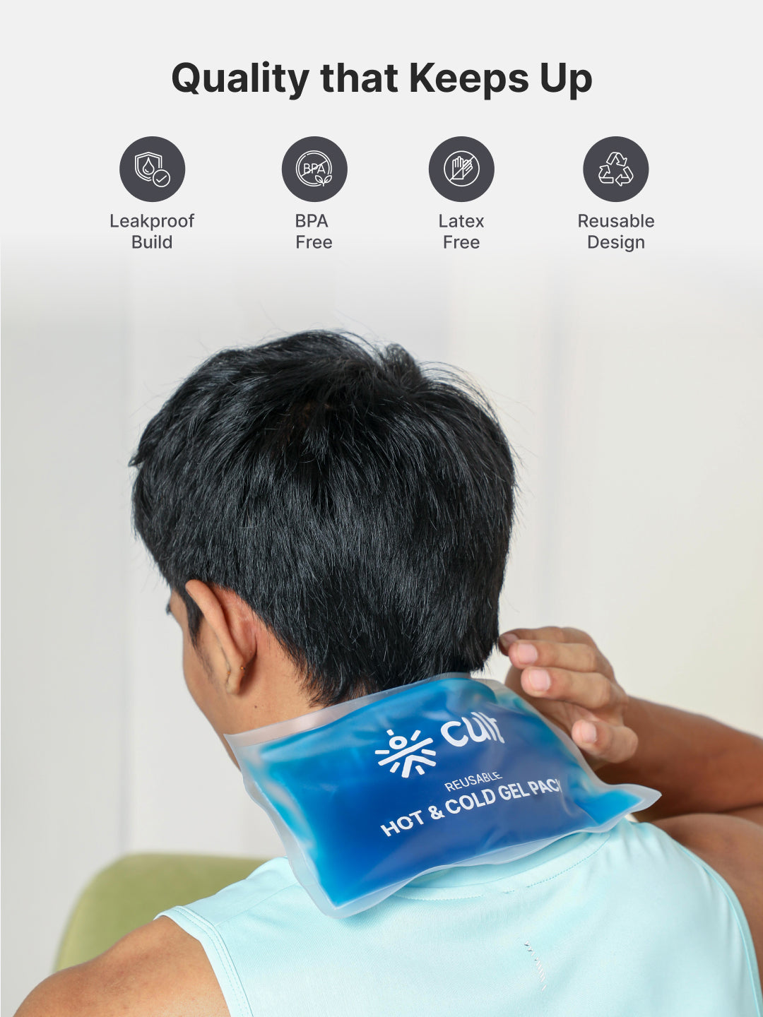 Hot & Cold Gel Pack with Eye Mask – Reusable Pain Relief for Headaches, Puffiness, Injuries & Everyday Recovery Pack of 3