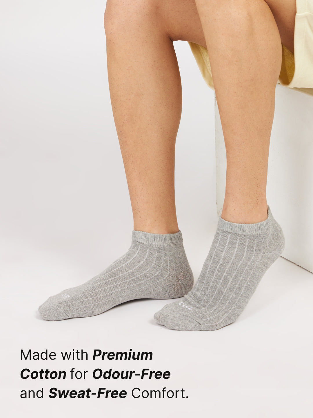 Sports Low Ankle Pack of 5 Navy,White,Grey,Powder Blue & Black Men's Cotton Socks