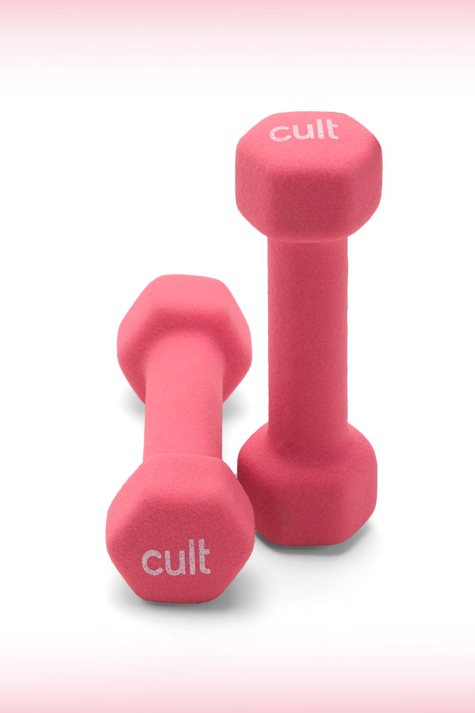 Cult 1KGx2 Neoprene Dumbbells For Home & Gym Exercises (Pink)