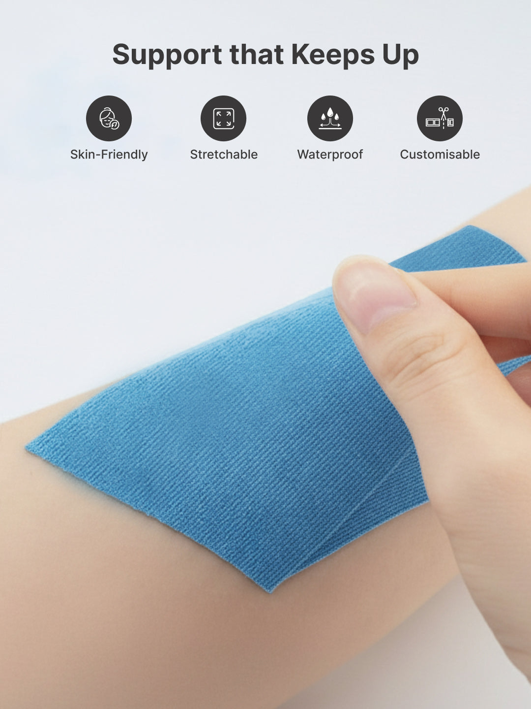 cult Kinesiology Tape Blue - Muscle Support & Injury Recovery