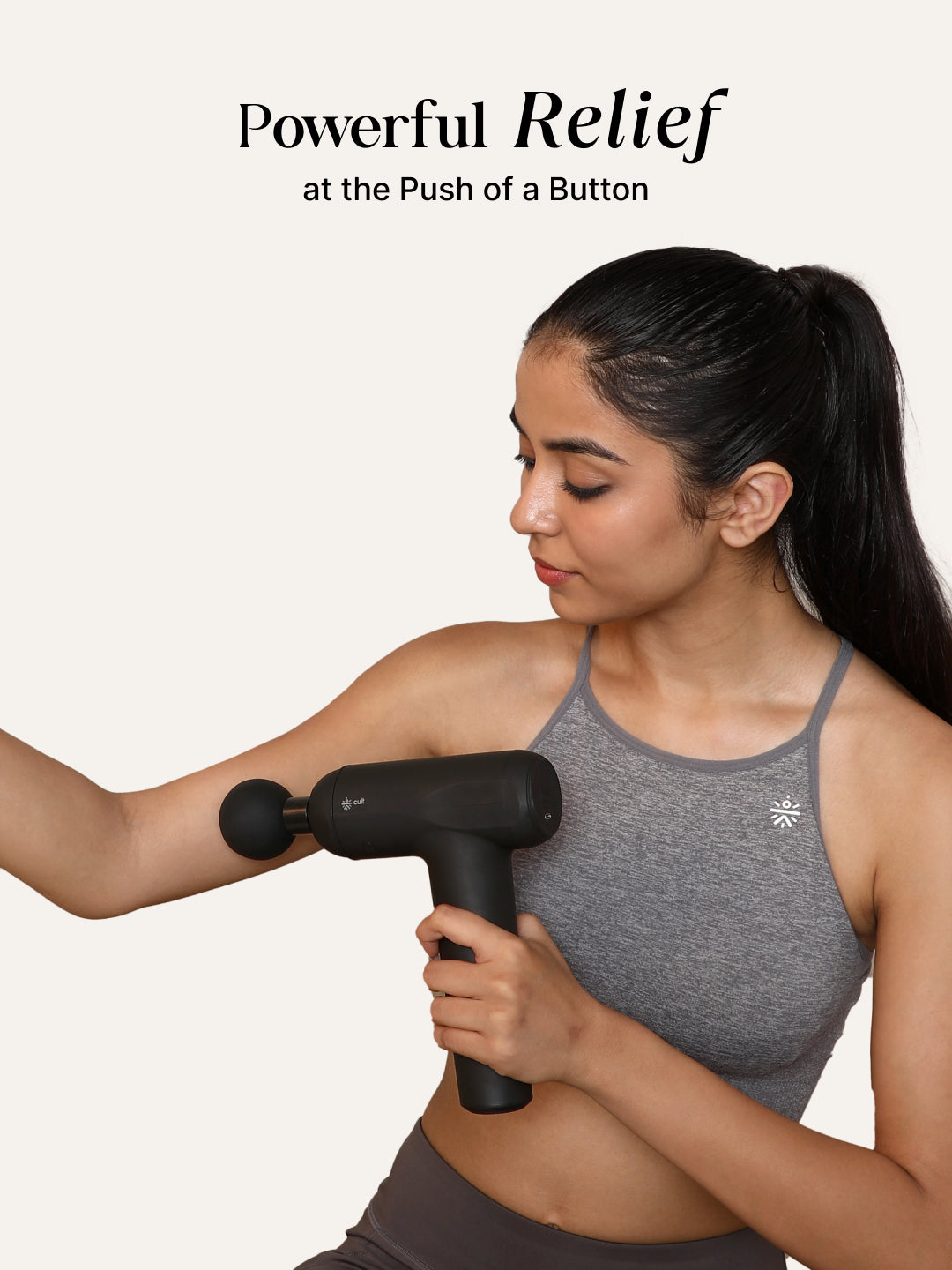 Cult Volt lux Portable Massage Gun | 4000mAh Battery, Silicone Head, Muscle Pain Relief