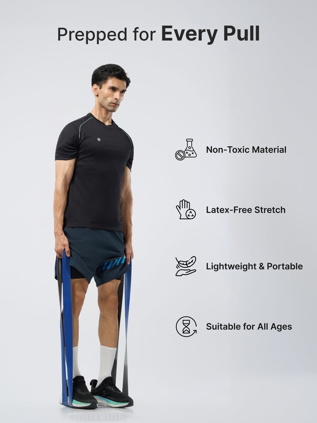 CULT Resistance Band 64MM -65-175lbs- Blue And Grey