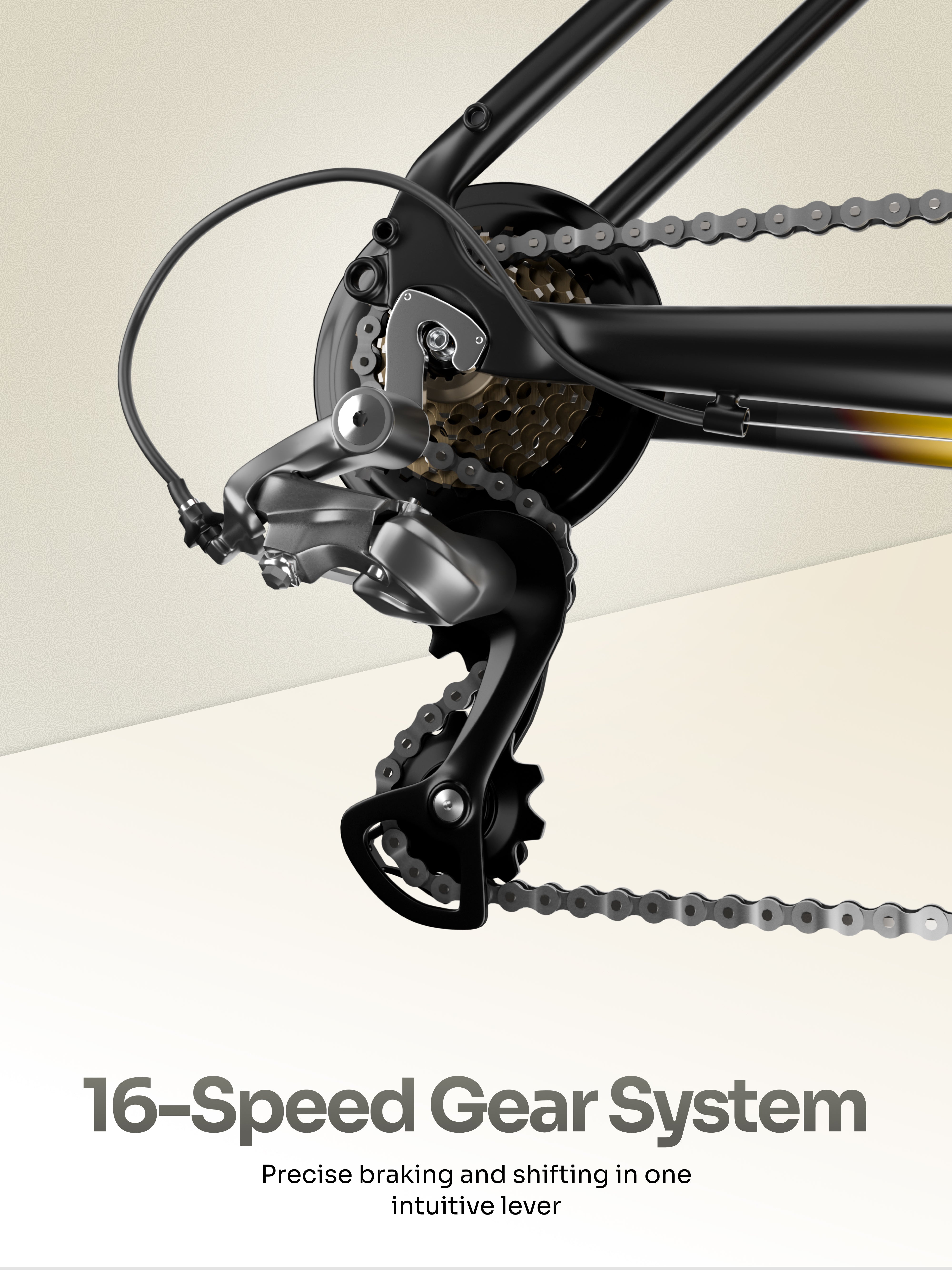 Cult Aero 700C 16 Speed Alloy Road Bike – Black