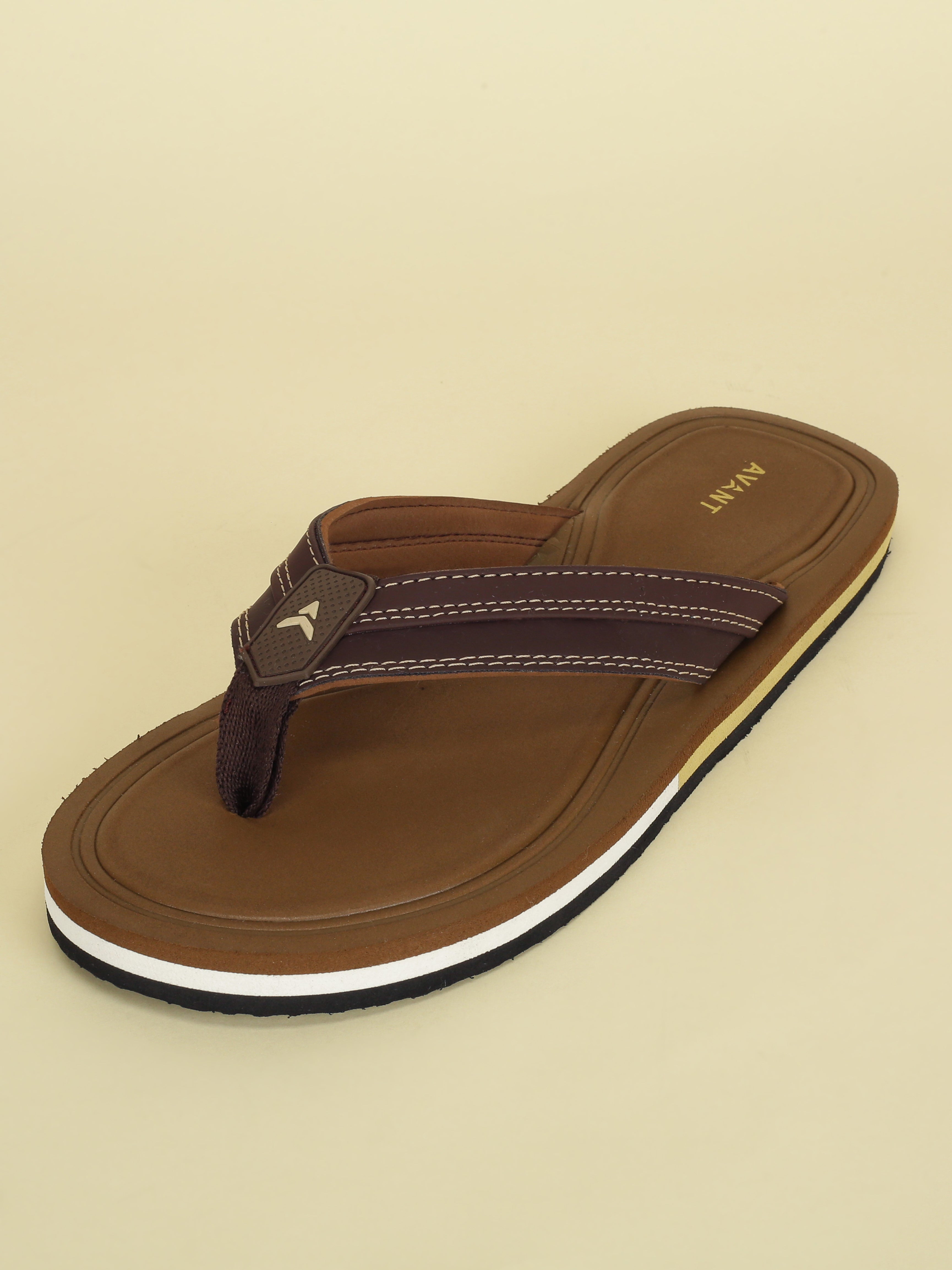 Avant Men's Flint Flip Flops - D.Brown