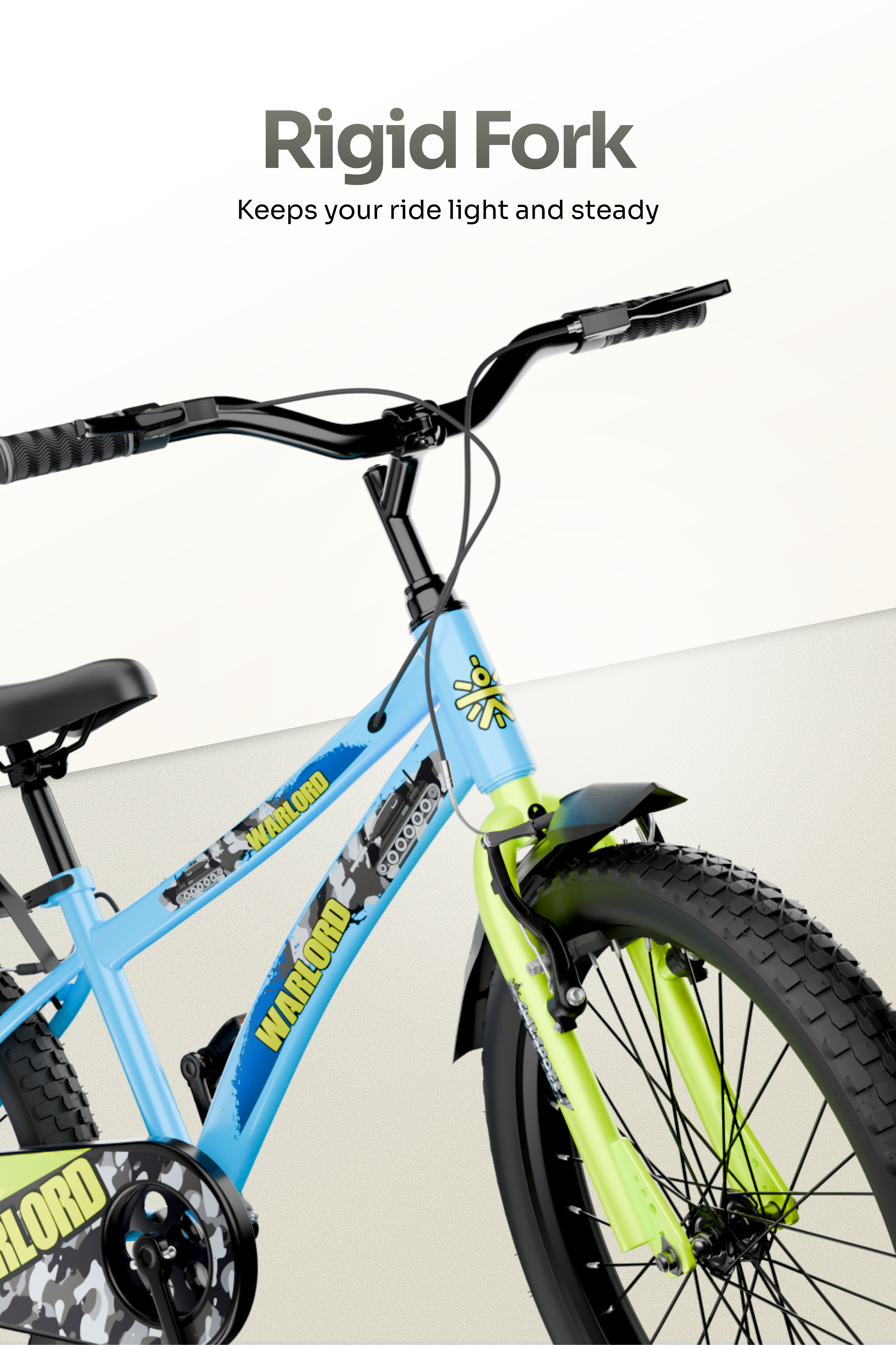 Warlord 20T Steel Frame Kids Bike Blue
