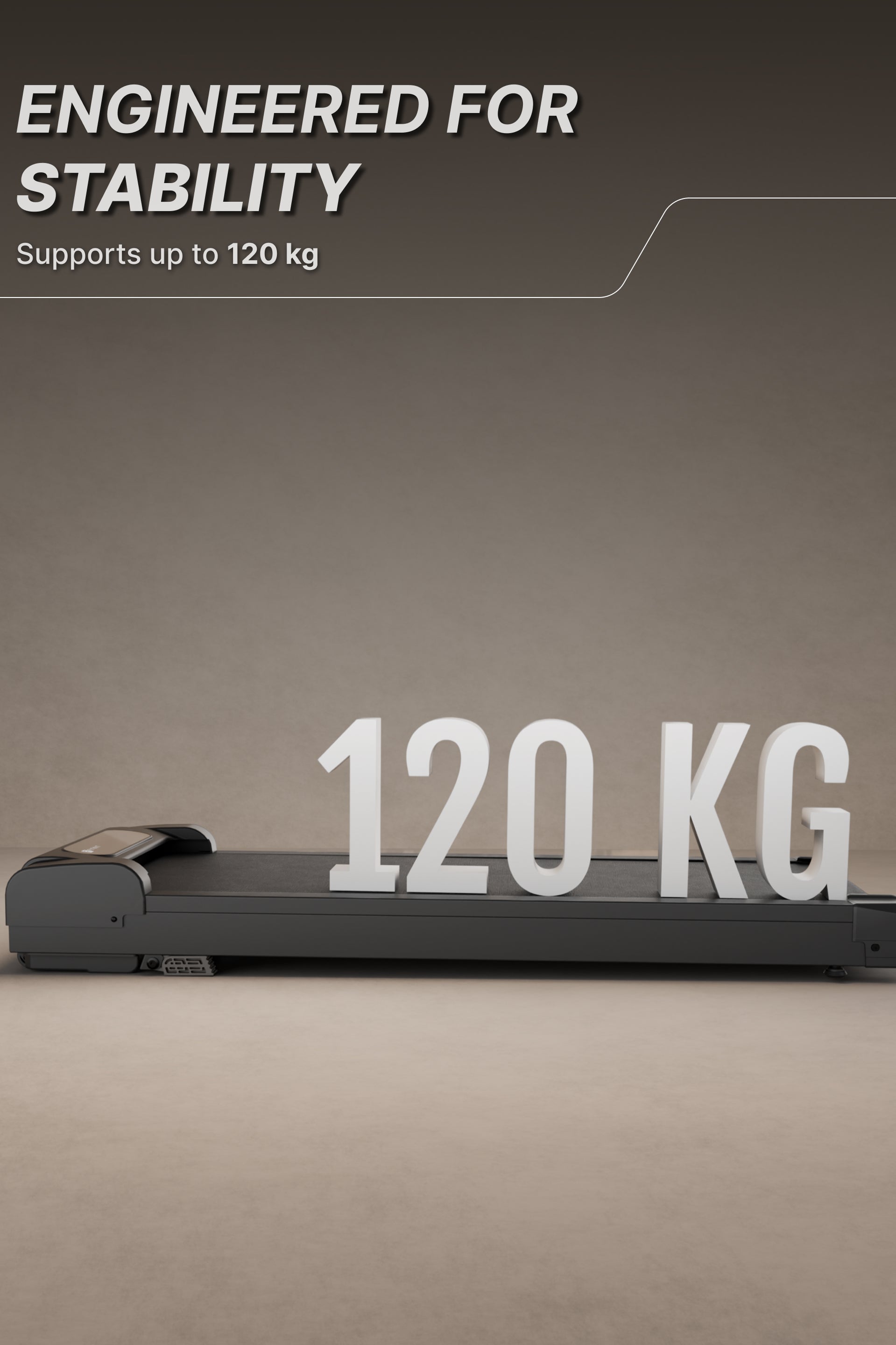 Fitkit by Cult Walking Pad Neo Black (BLDC 3.5HP Peak Power) Compact & Foldable Under Desk BLDC Motor Treadmill | Max Weight: 120kg | Home use with Remote Control