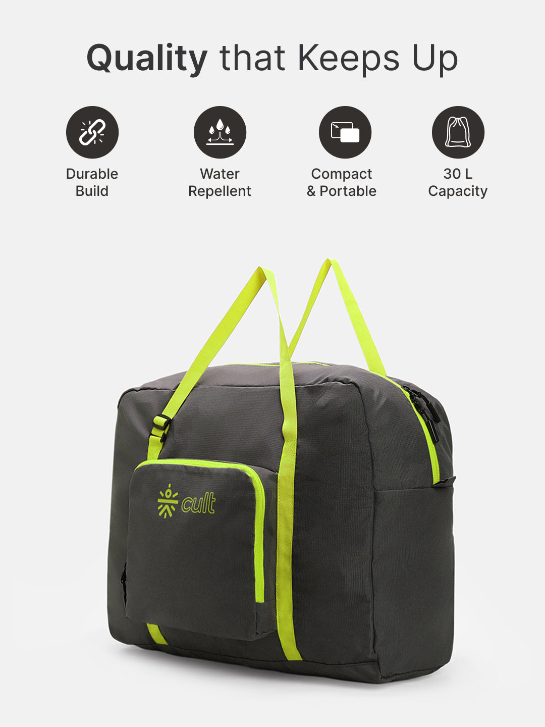 cult Foldable Duffle Bag 30L Olive