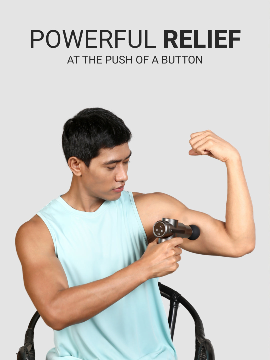 Cult Impact X, Full Body Gun Massager with Hot and Cold Therapy, 3000mAh battery, 6 Interchangeable heads, 6 Speed levels, Silicone head, Carry Pouch.