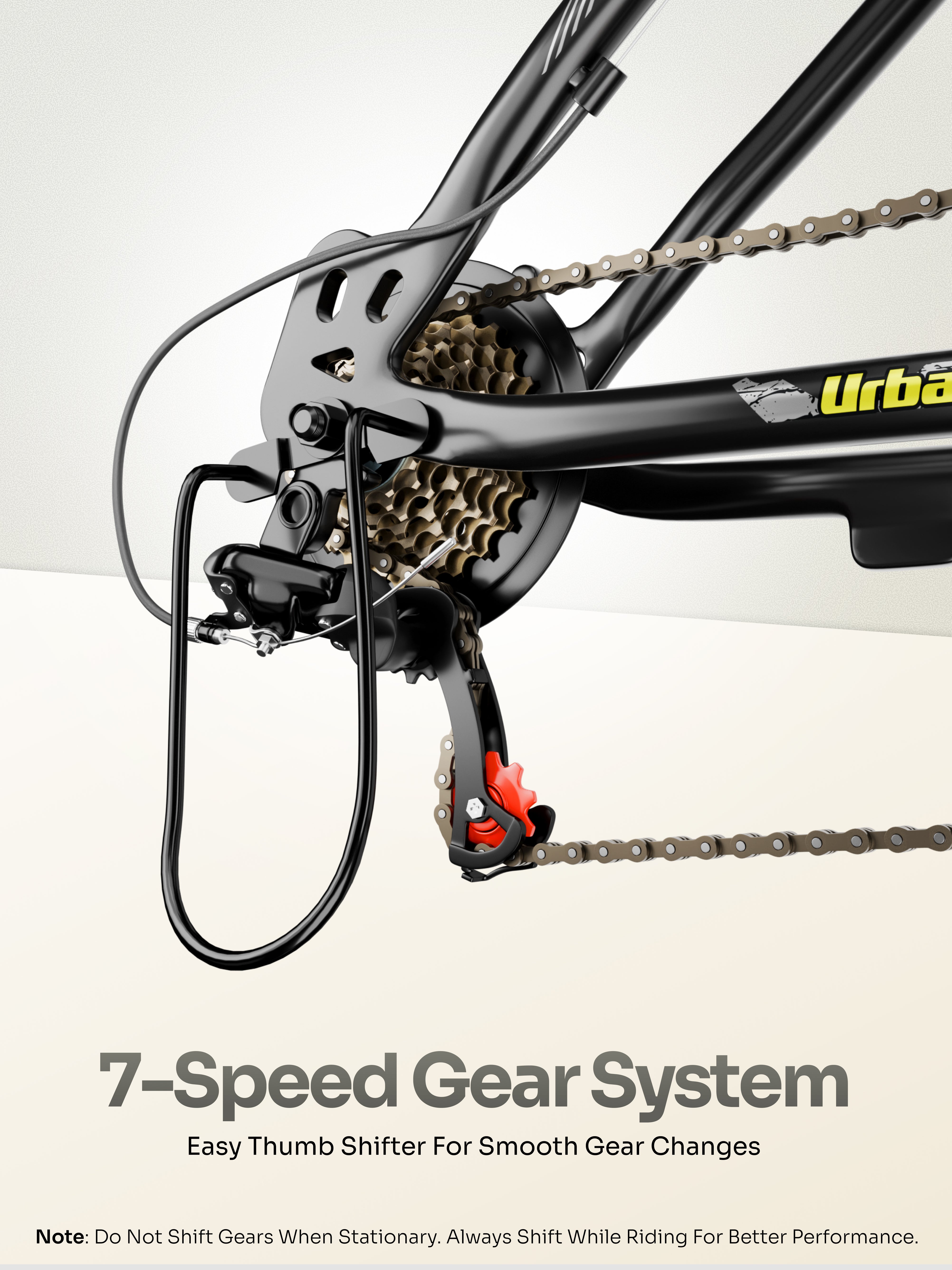 Galaxy Max Mountain Bike Steel 7 Speed Cycle 27.5 inch Tyre, Green With Front Suspension, Single Wall Rim and Dual Disc Brakes Ideal For 5.2 ft to 6 ft