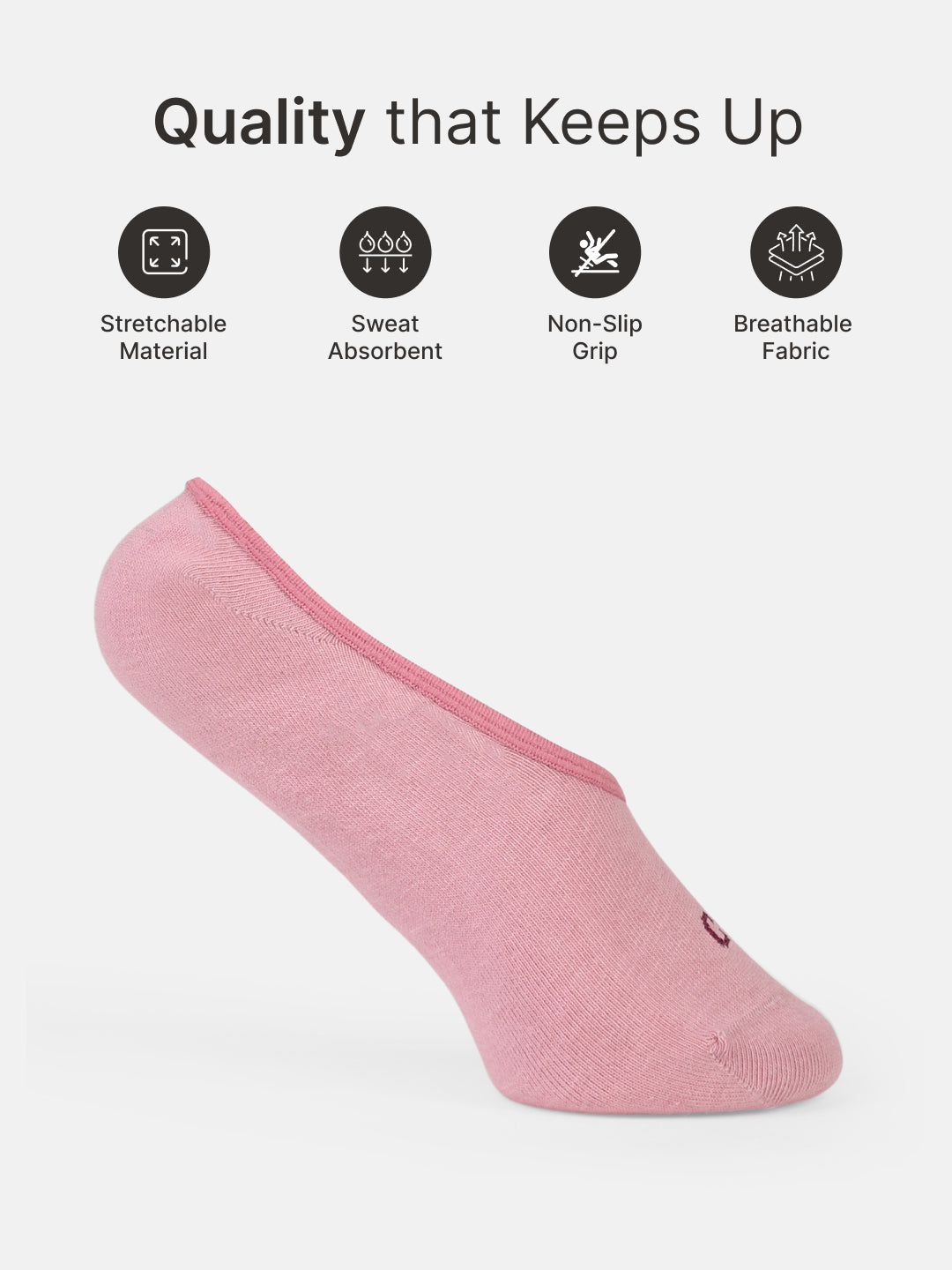 Casual Low Cut Invisible Pack of 3 Berry Red,Pink & Wine Terry Solid Women's Socks